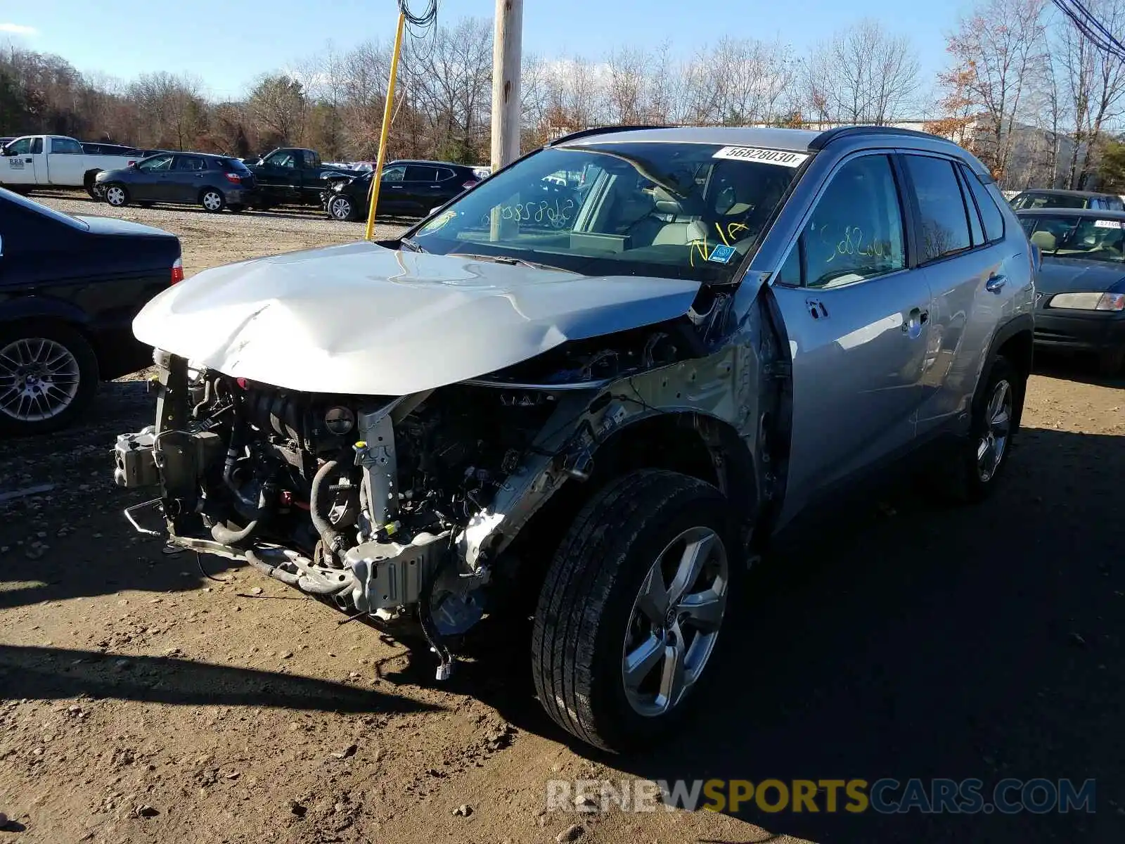 2 Photograph of a damaged car 2T3DWRFV2KW018635 TOYOTA RAV4 2019