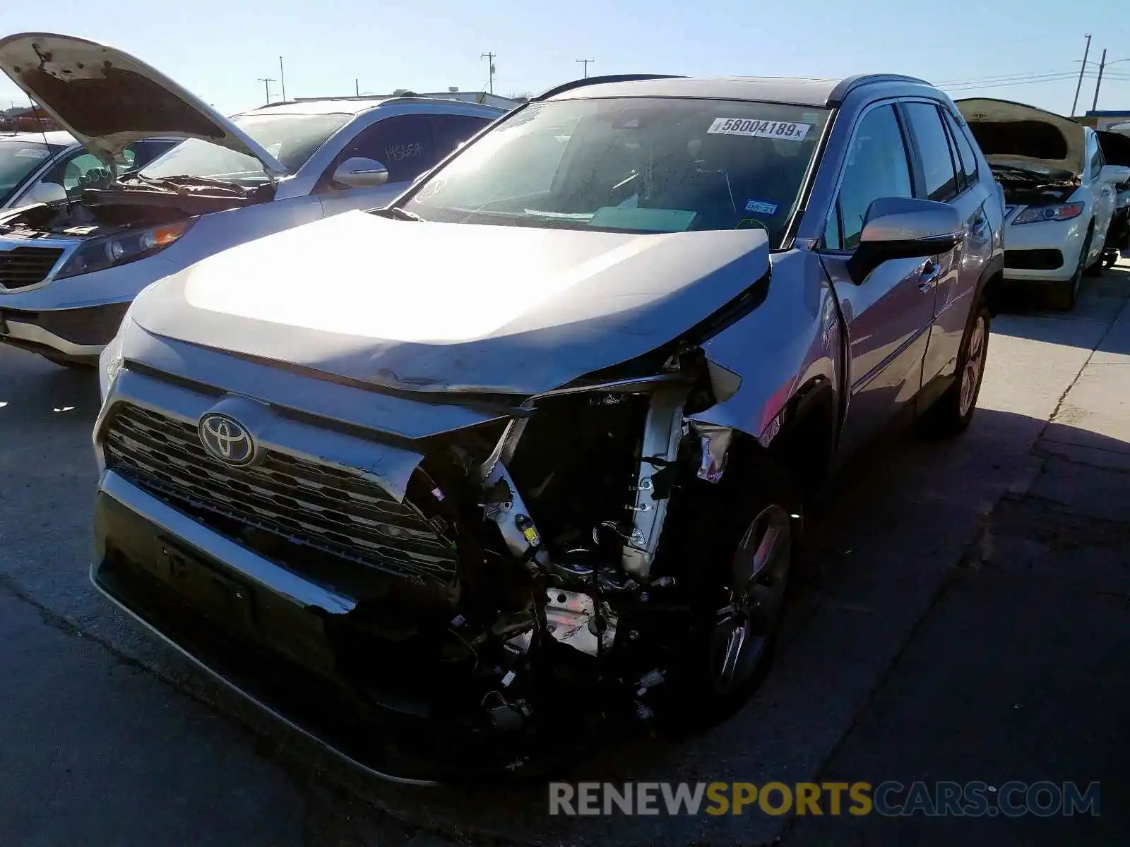 2 Photograph of a damaged car 2T3DWRFV2KW030459 TOYOTA RAV4 2019