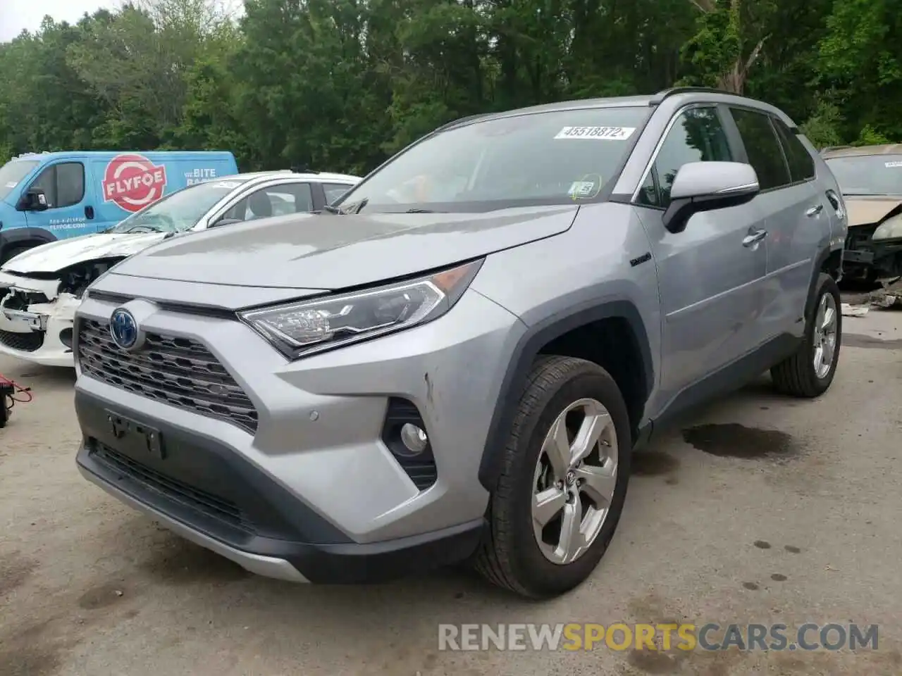 2 Photograph of a damaged car 2T3DWRFV2KW038870 TOYOTA RAV4 2019