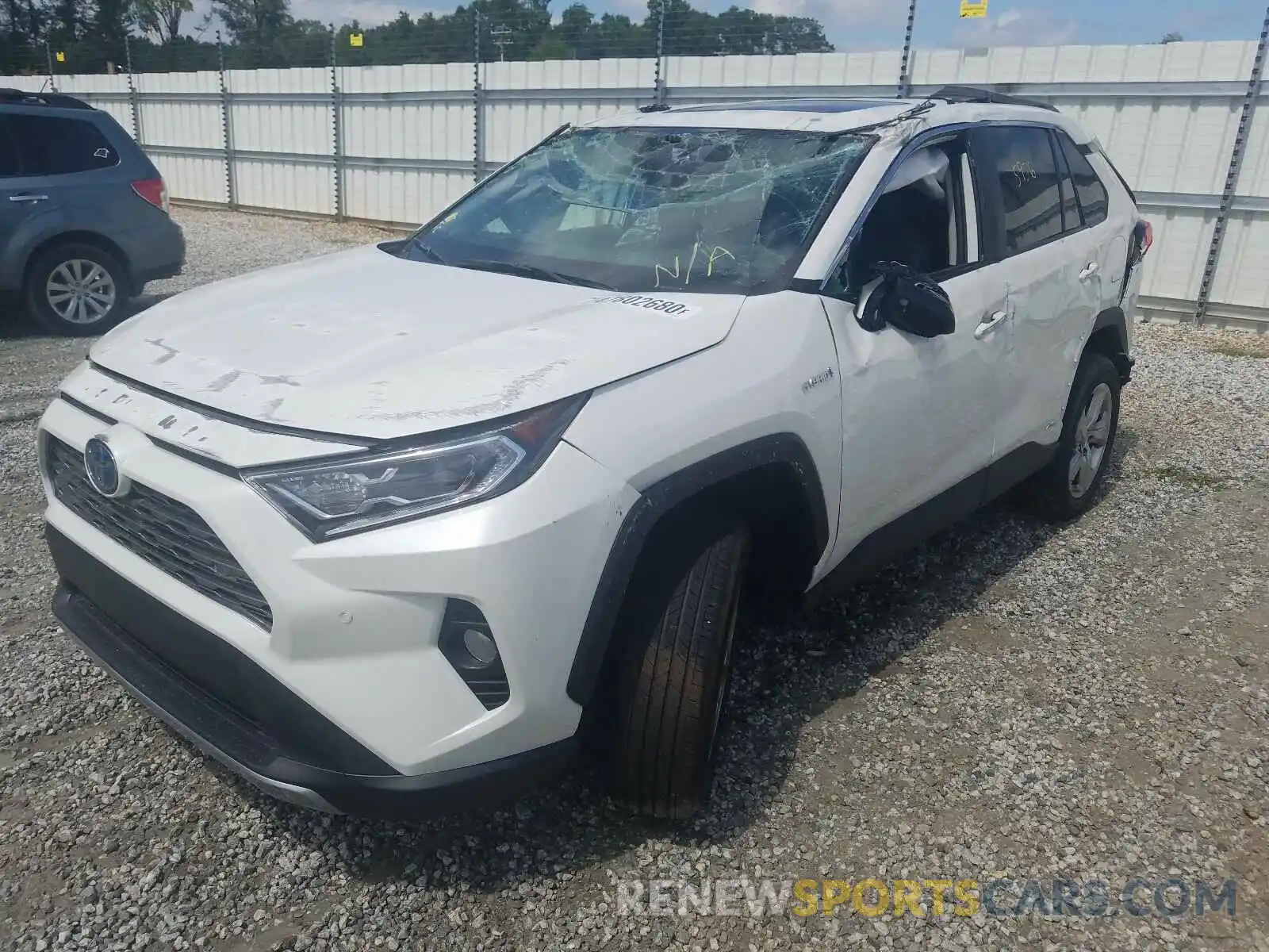 2 Photograph of a damaged car 2T3DWRFV2KW044555 TOYOTA RAV4 2019