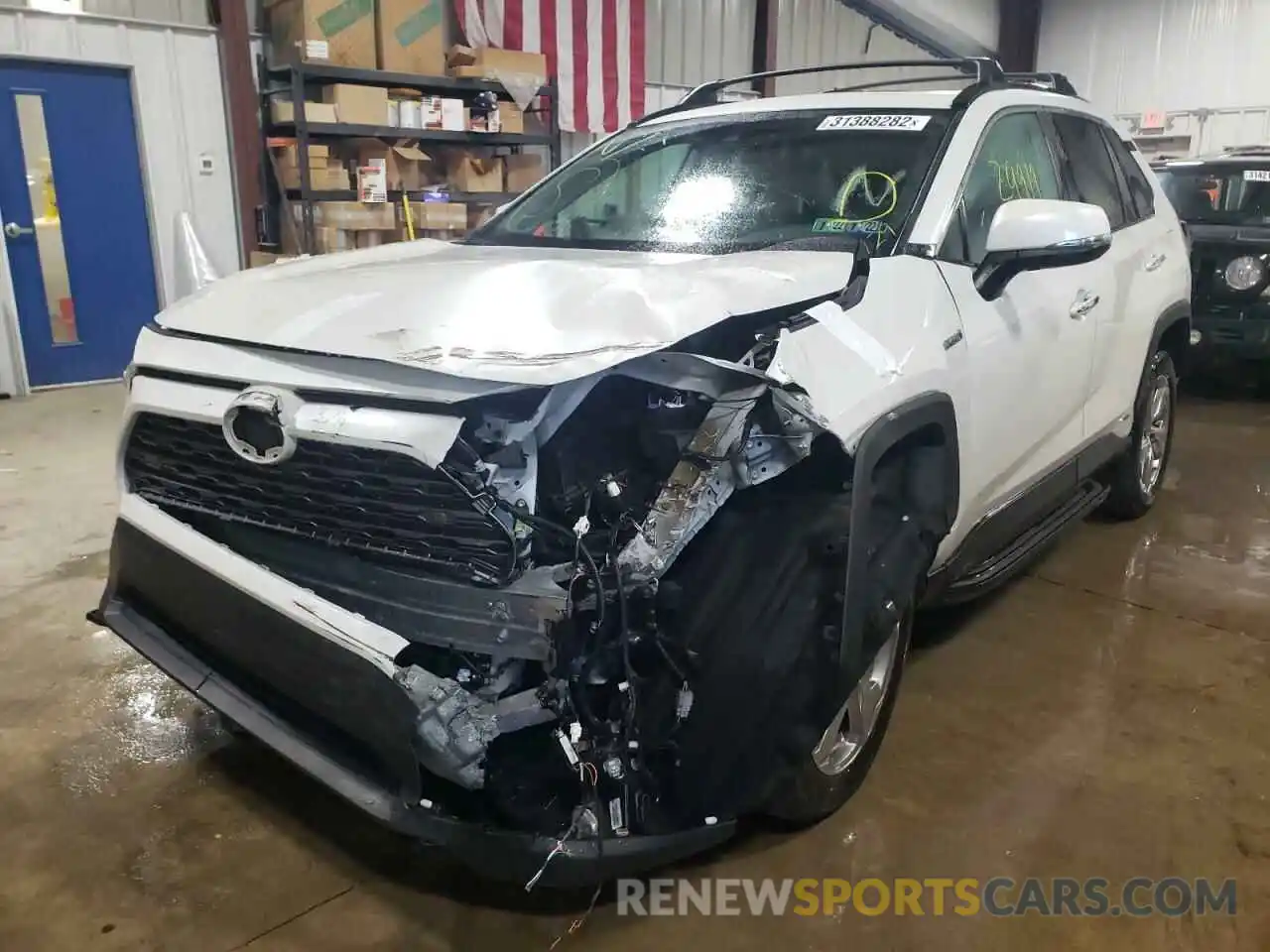 2 Photograph of a damaged car 2T3DWRFV3KW019065 TOYOTA RAV4 2019