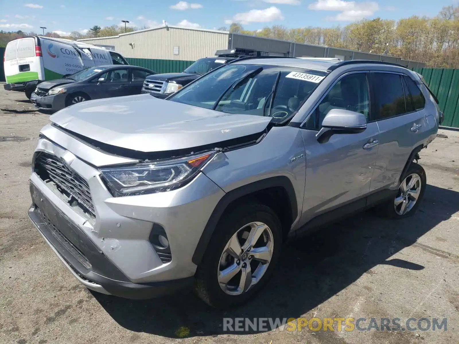 2 Photograph of a damaged car 2T3DWRFV3KW034391 TOYOTA RAV4 2019