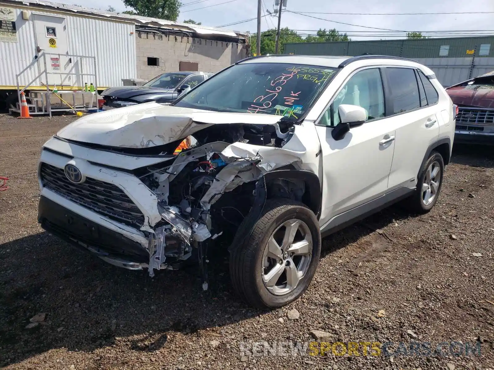 2 Photograph of a damaged car 2T3DWRFV3KW042345 TOYOTA RAV4 2019