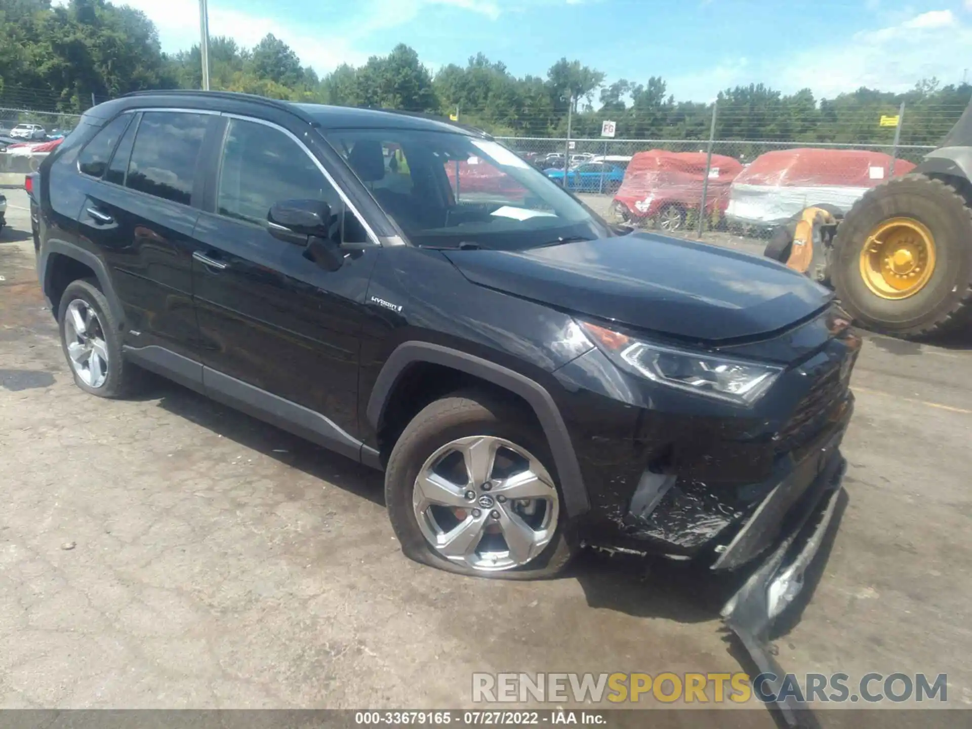 1 Photograph of a damaged car 2T3DWRFV4KW037428 TOYOTA RAV4 2019