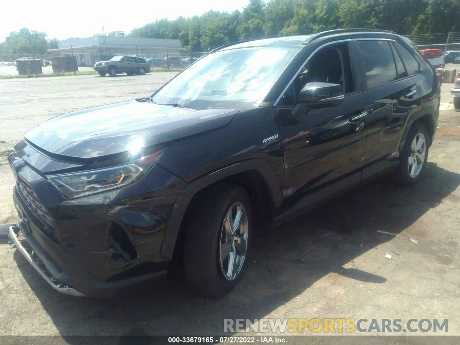 2 Photograph of a damaged car 2T3DWRFV4KW037428 TOYOTA RAV4 2019