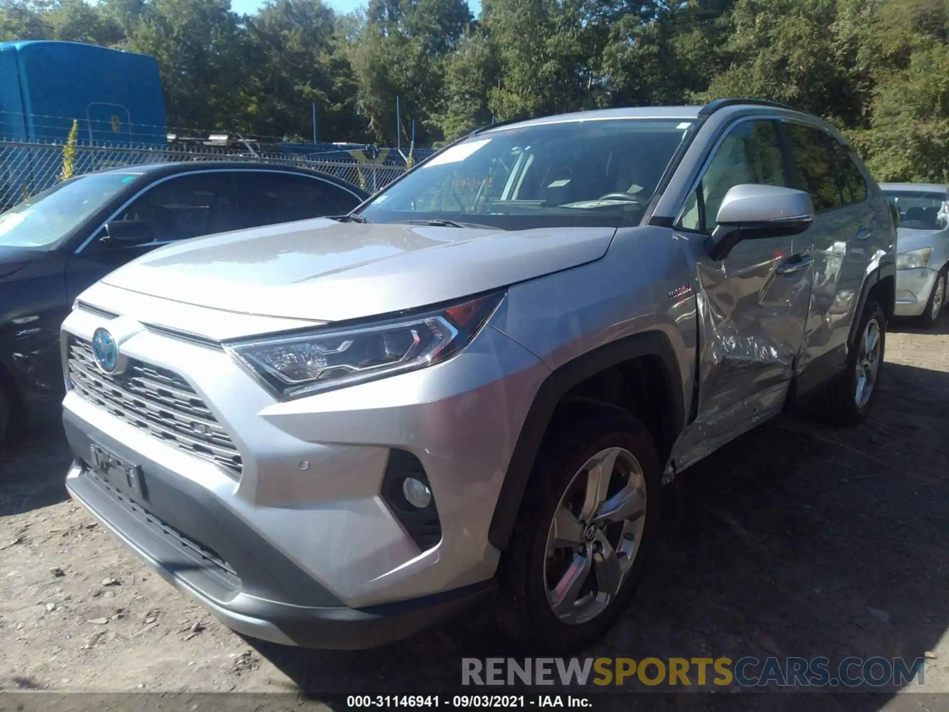 2 Photograph of a damaged car 2T3DWRFV4KW037820 TOYOTA RAV4 2019