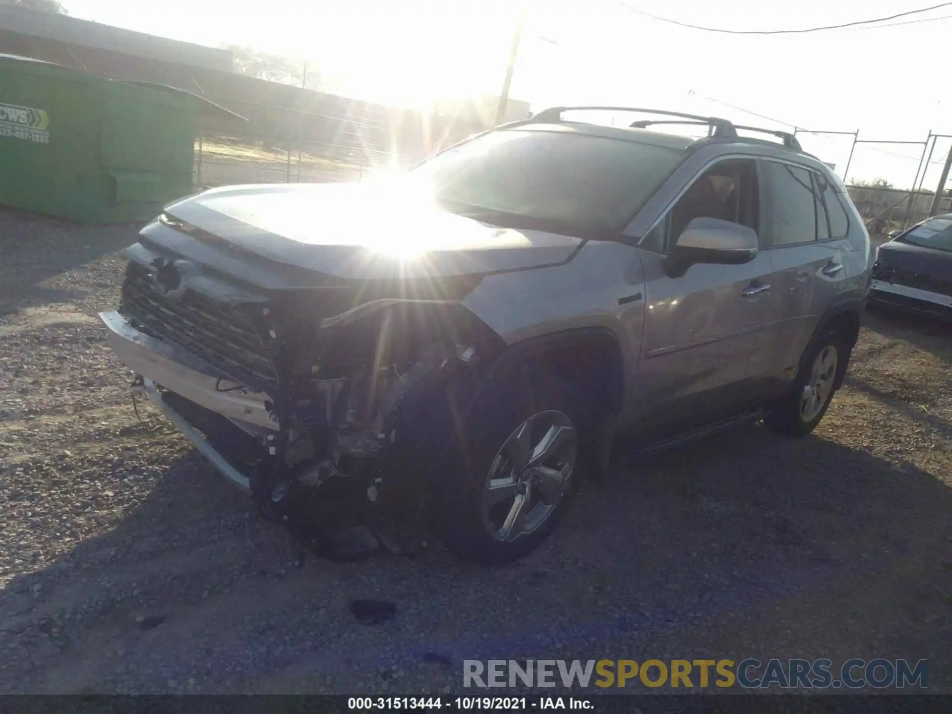 2 Photograph of a damaged car 2T3DWRFV5KW014269 TOYOTA RAV4 2019