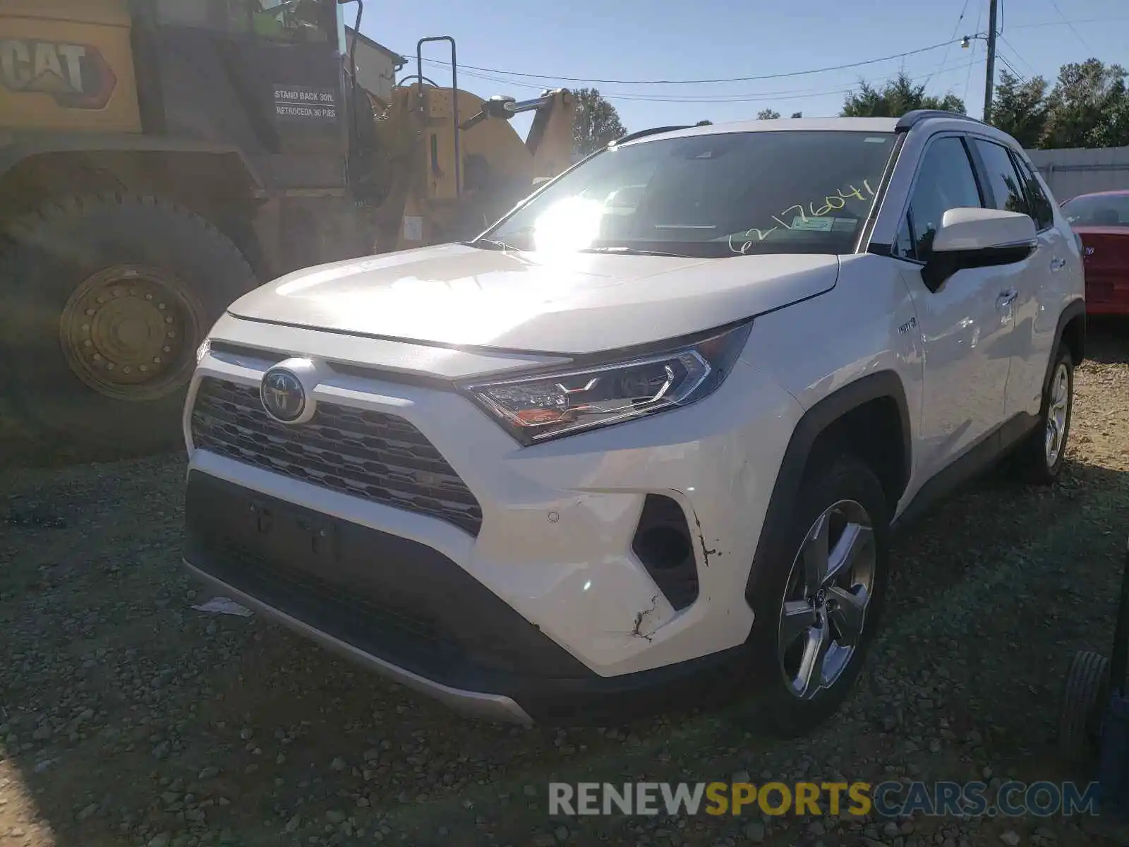 2 Photograph of a damaged car 2T3DWRFV5KW022484 TOYOTA RAV4 2019