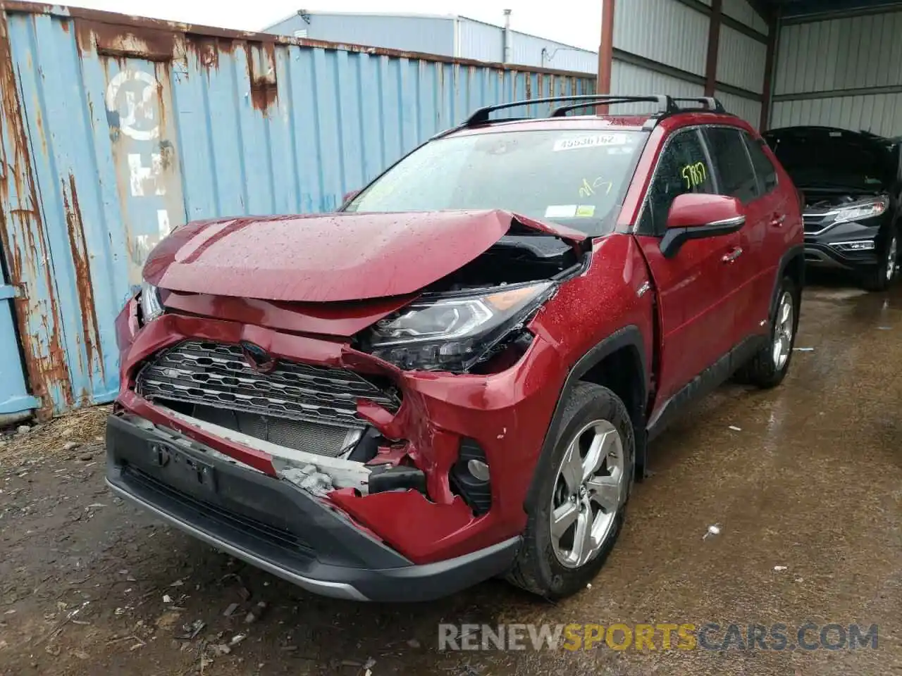 2 Photograph of a damaged car 2T3DWRFV5KW025739 TOYOTA RAV4 2019