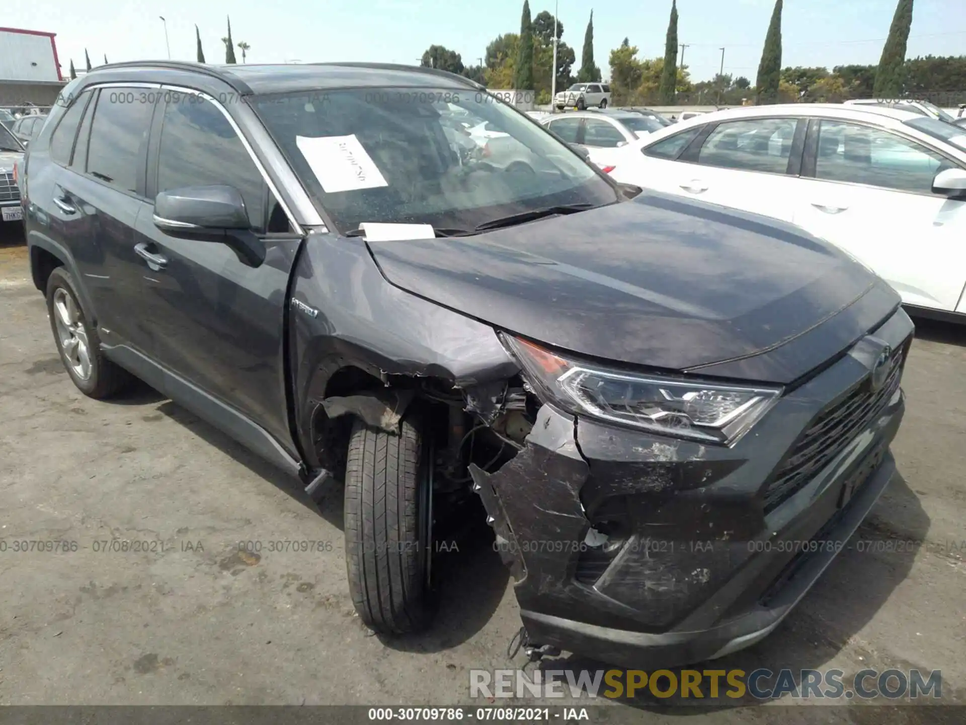 1 Photograph of a damaged car 2T3DWRFV5KW035638 TOYOTA RAV4 2019