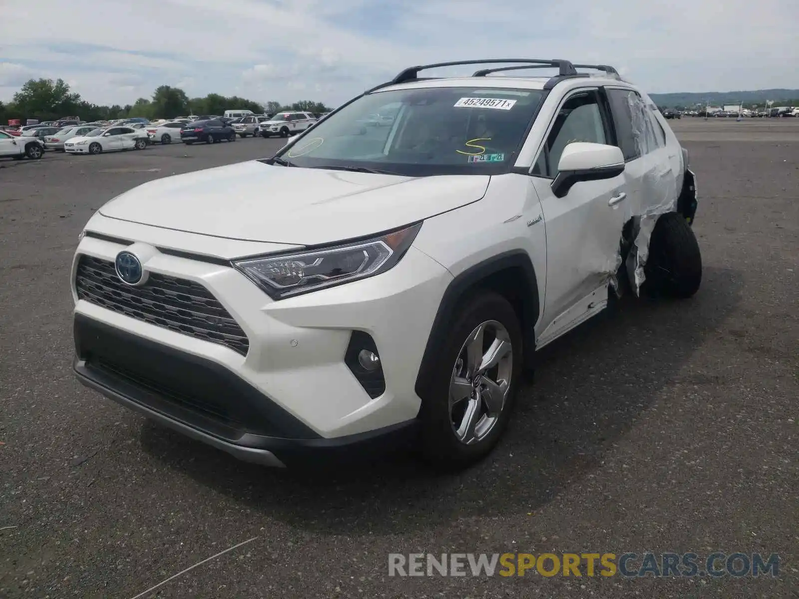 2 Photograph of a damaged car 2T3DWRFV6KW020842 TOYOTA RAV4 2019