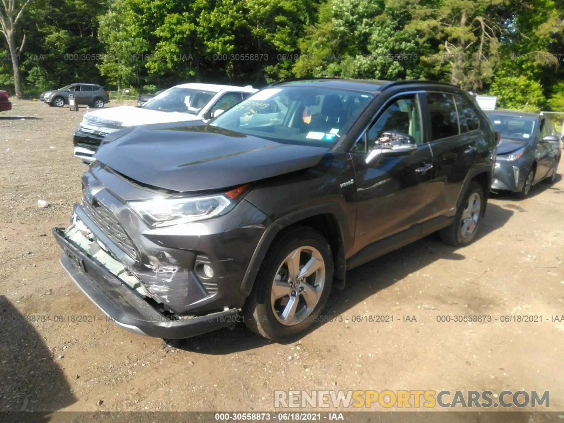 2 Photograph of a damaged car 2T3DWRFV6KW024129 TOYOTA RAV4 2019