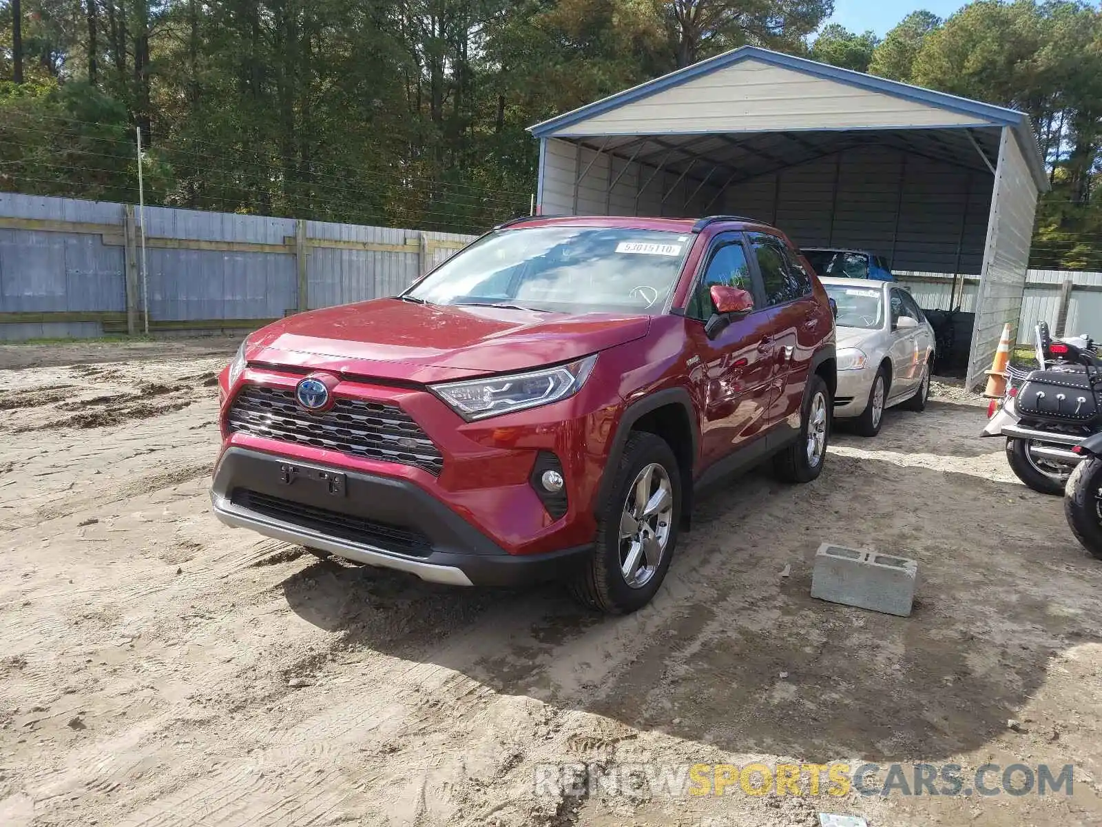 2 Photograph of a damaged car 2T3DWRFV6KW041674 TOYOTA RAV4 2019