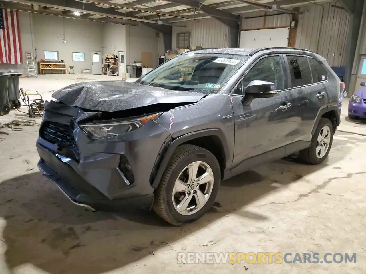 1 Photograph of a damaged car 2T3DWRFV7KW034264 TOYOTA RAV4 2019