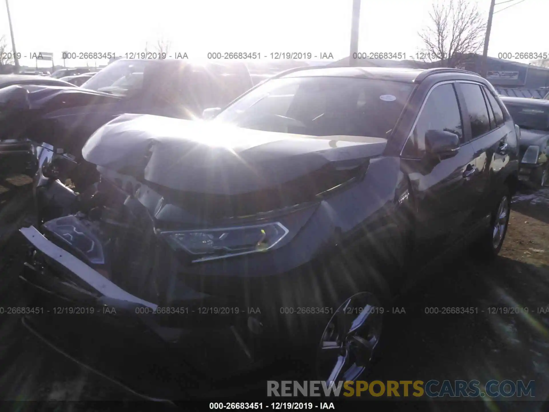 2 Photograph of a damaged car 2T3DWRFV8KW003752 TOYOTA RAV4 2019