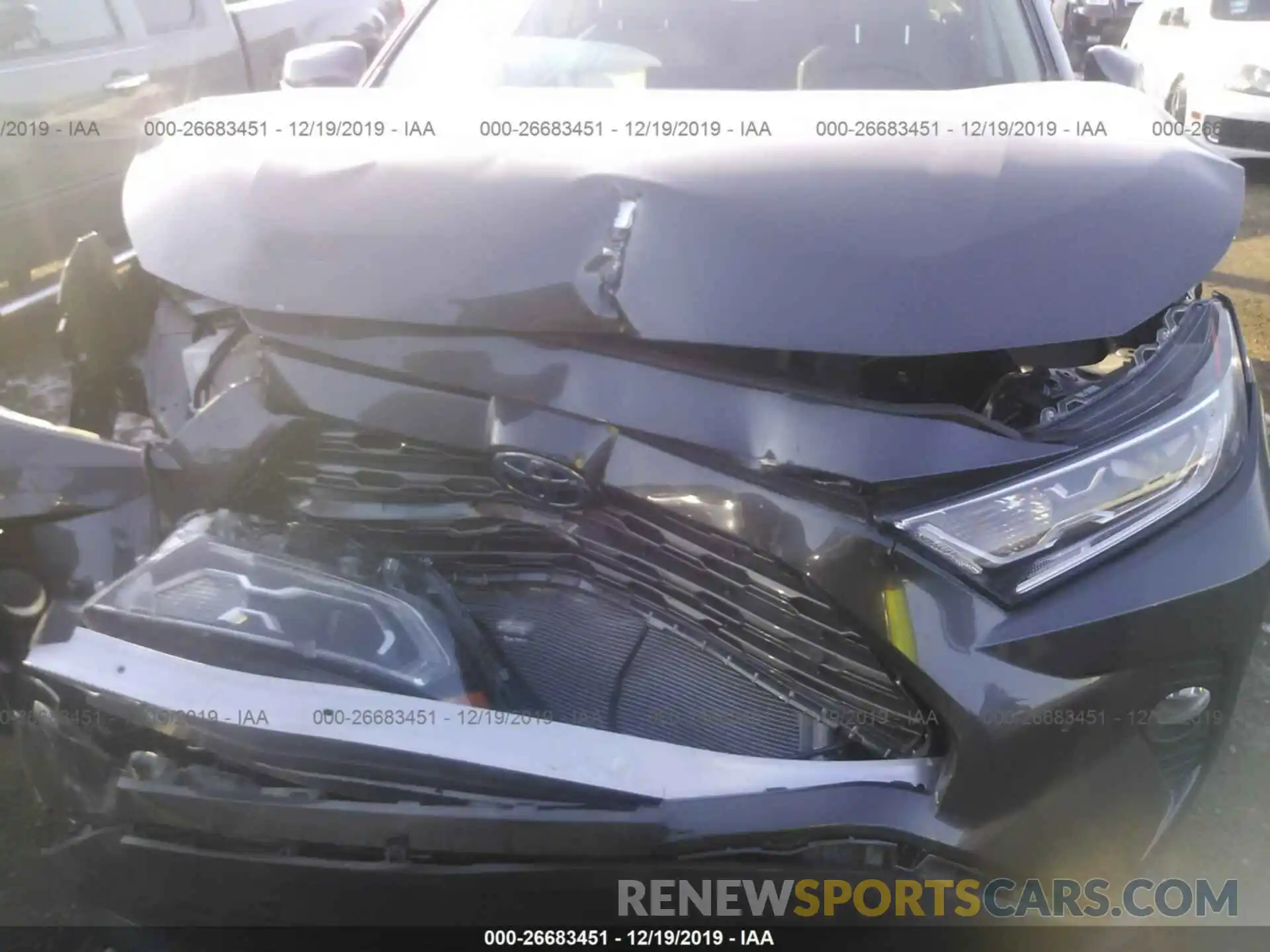 6 Photograph of a damaged car 2T3DWRFV8KW003752 TOYOTA RAV4 2019