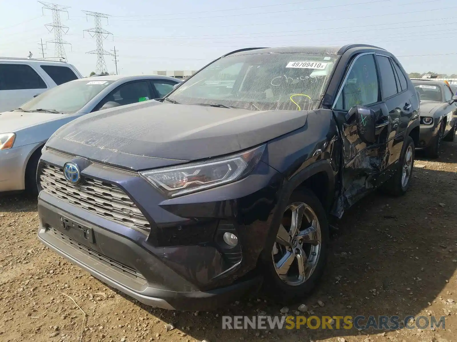 2 Фотография поврежденного автомобиля 2T3DWRFV8KW013763 TOYOTA RAV4 2019