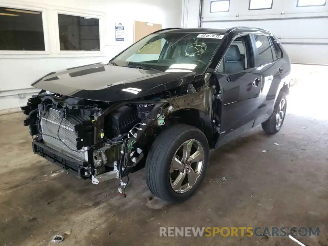 2 Photograph of a damaged car 2T3DWRFV8KW015285 TOYOTA RAV4 2019