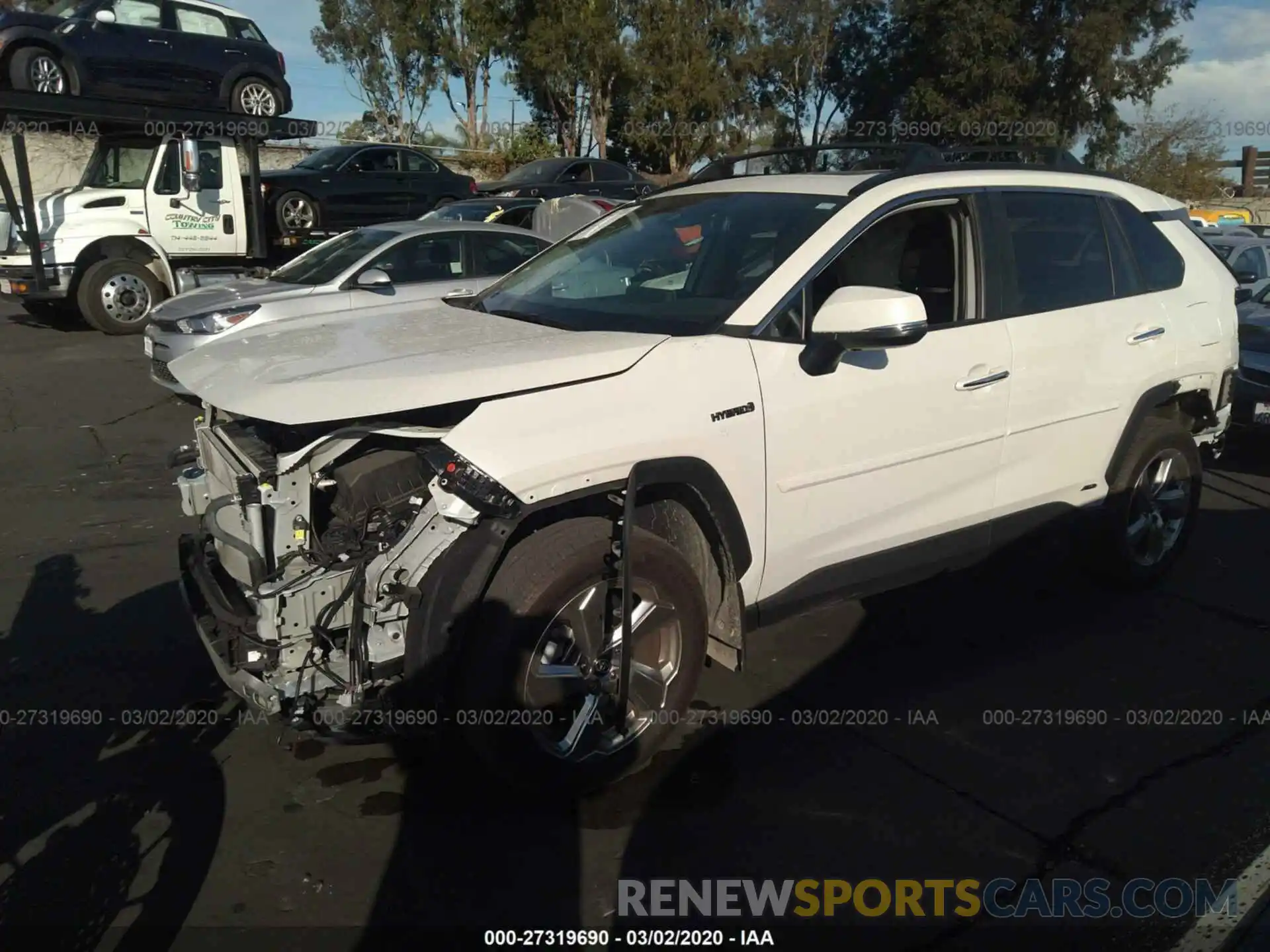 2 Photograph of a damaged car 2T3DWRFV8KW023029 TOYOTA RAV4 2019