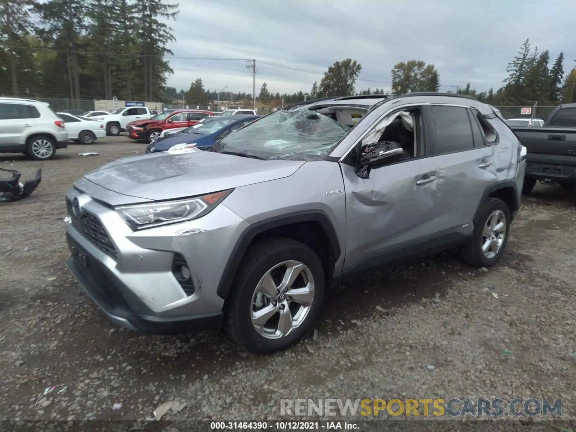 2 Photograph of a damaged car 2T3DWRFV9KW005123 TOYOTA RAV4 2019