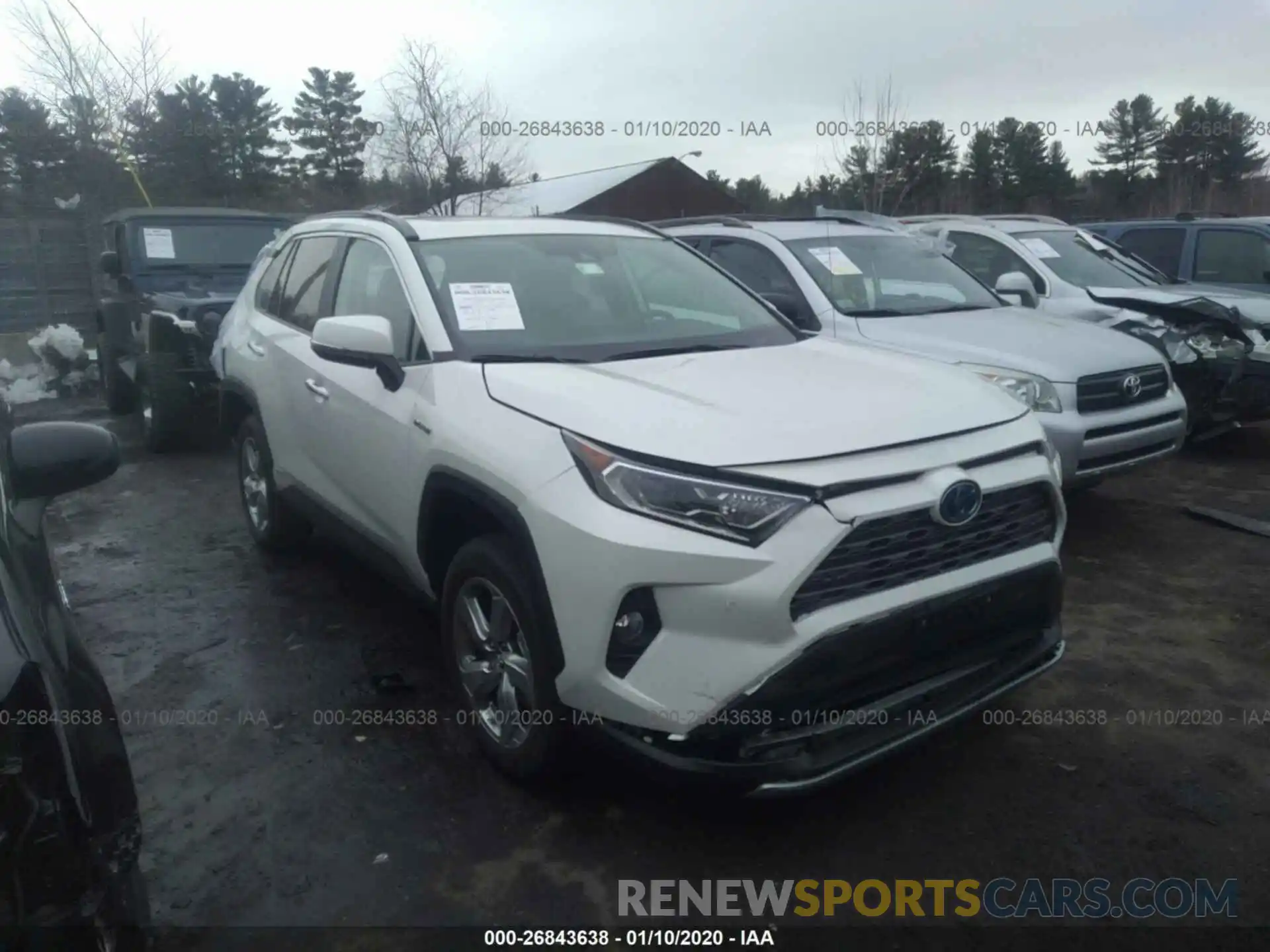 1 Photograph of a damaged car 2T3DWRFV9KW020298 TOYOTA RAV4 2019