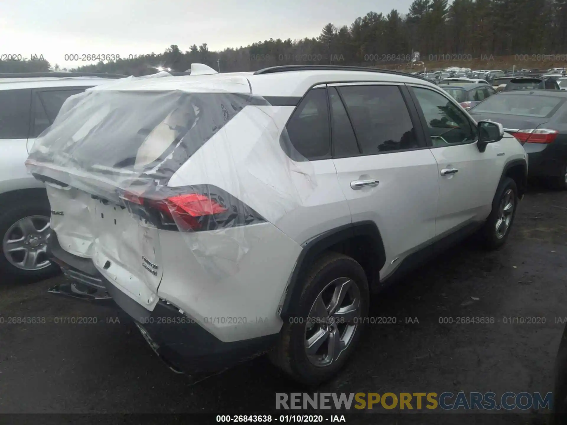 4 Photograph of a damaged car 2T3DWRFV9KW020298 TOYOTA RAV4 2019