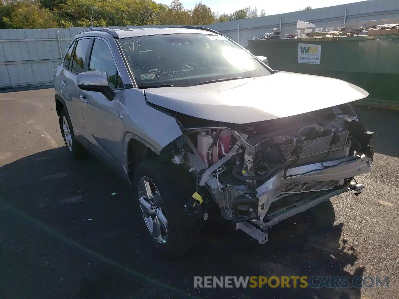 1 Photograph of a damaged car 2T3DWRFV9KW022276 TOYOTA RAV4 2019