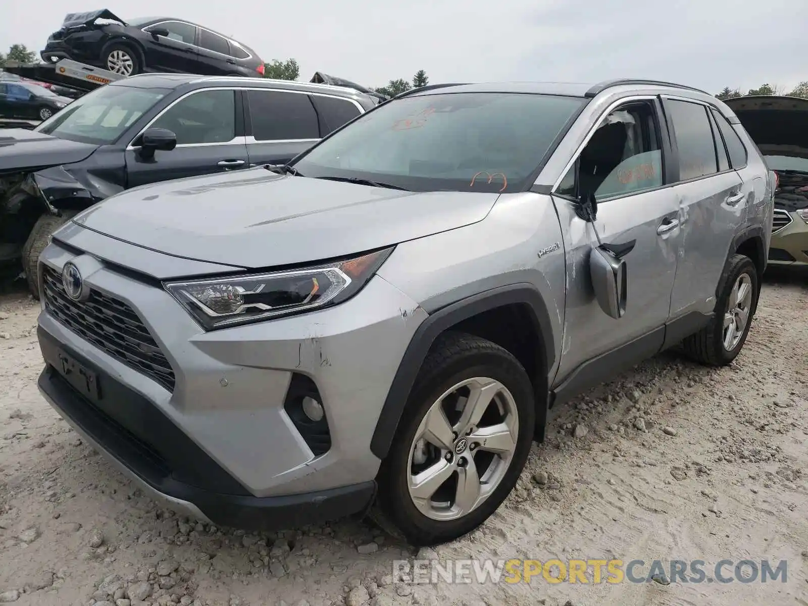 2 Photograph of a damaged car 2T3DWRFV9KW040745 TOYOTA RAV4 2019