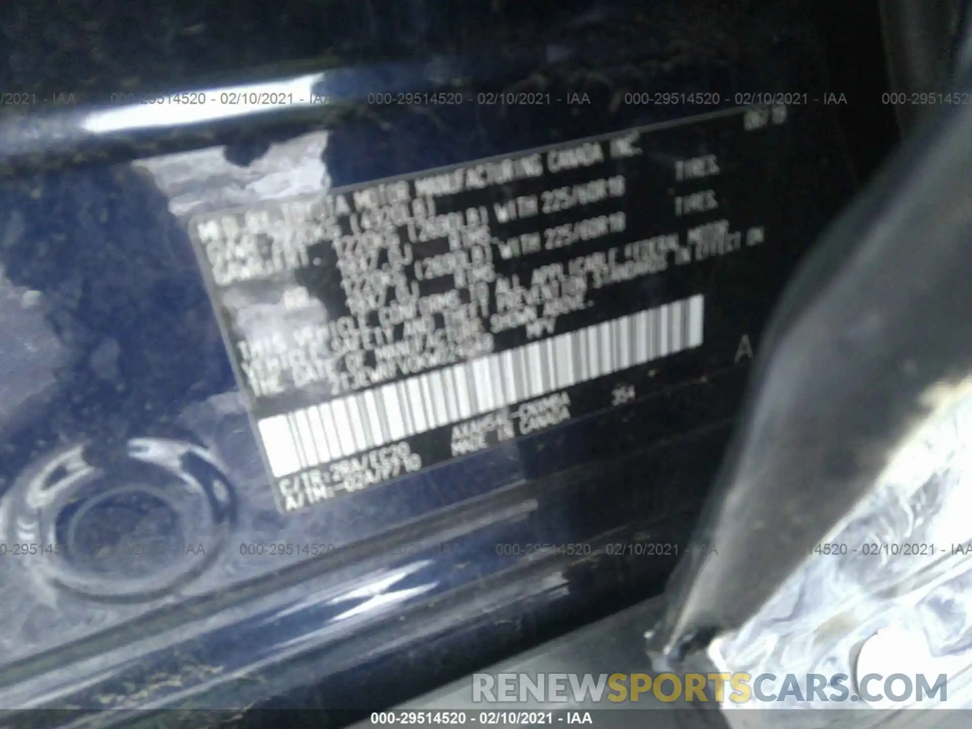 9 Photograph of a damaged car 2T3EWRFV0KW024048 TOYOTA RAV4 2019