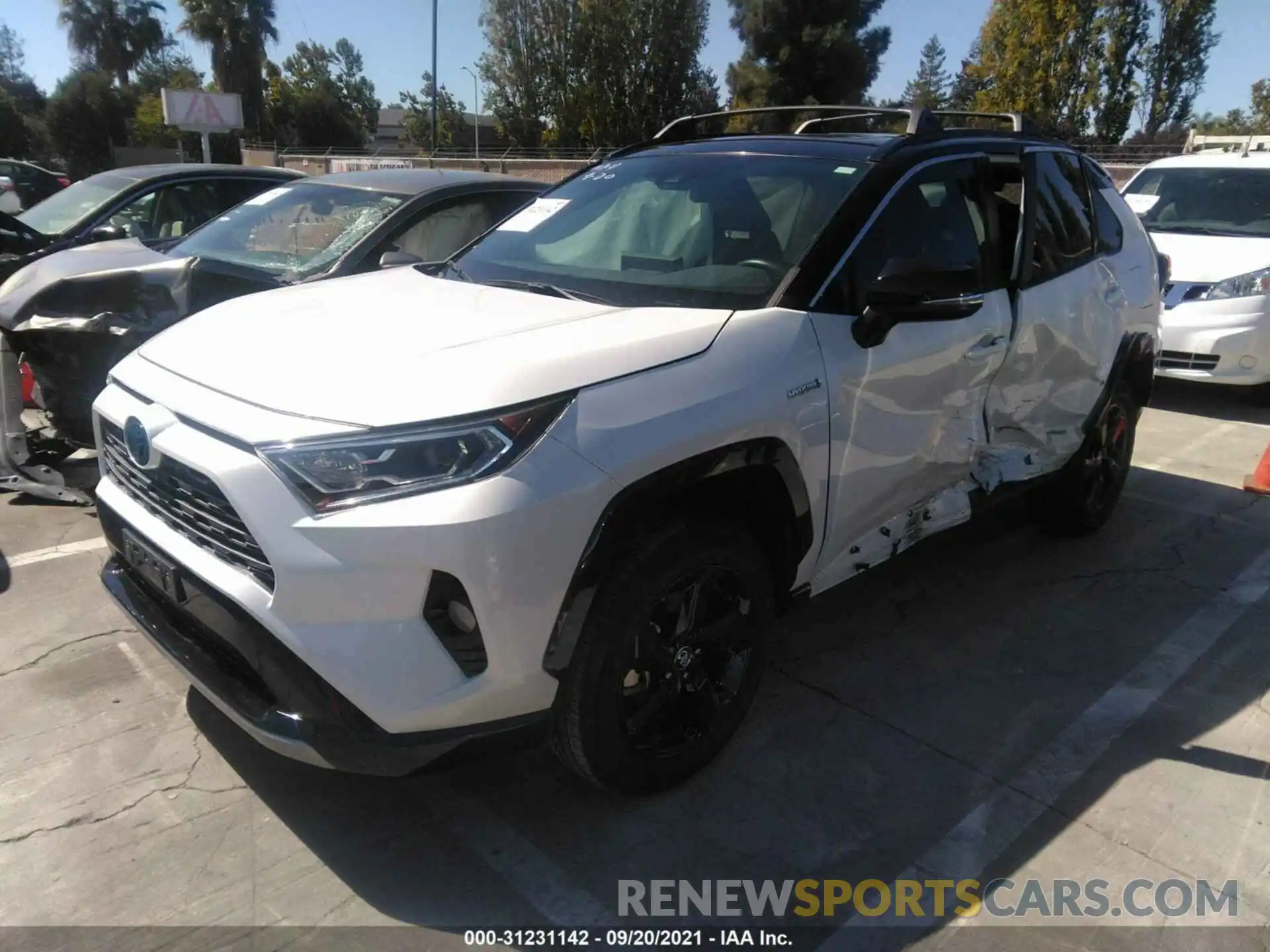 2 Photograph of a damaged car 2T3EWRFV4KW022044 TOYOTA RAV4 2019