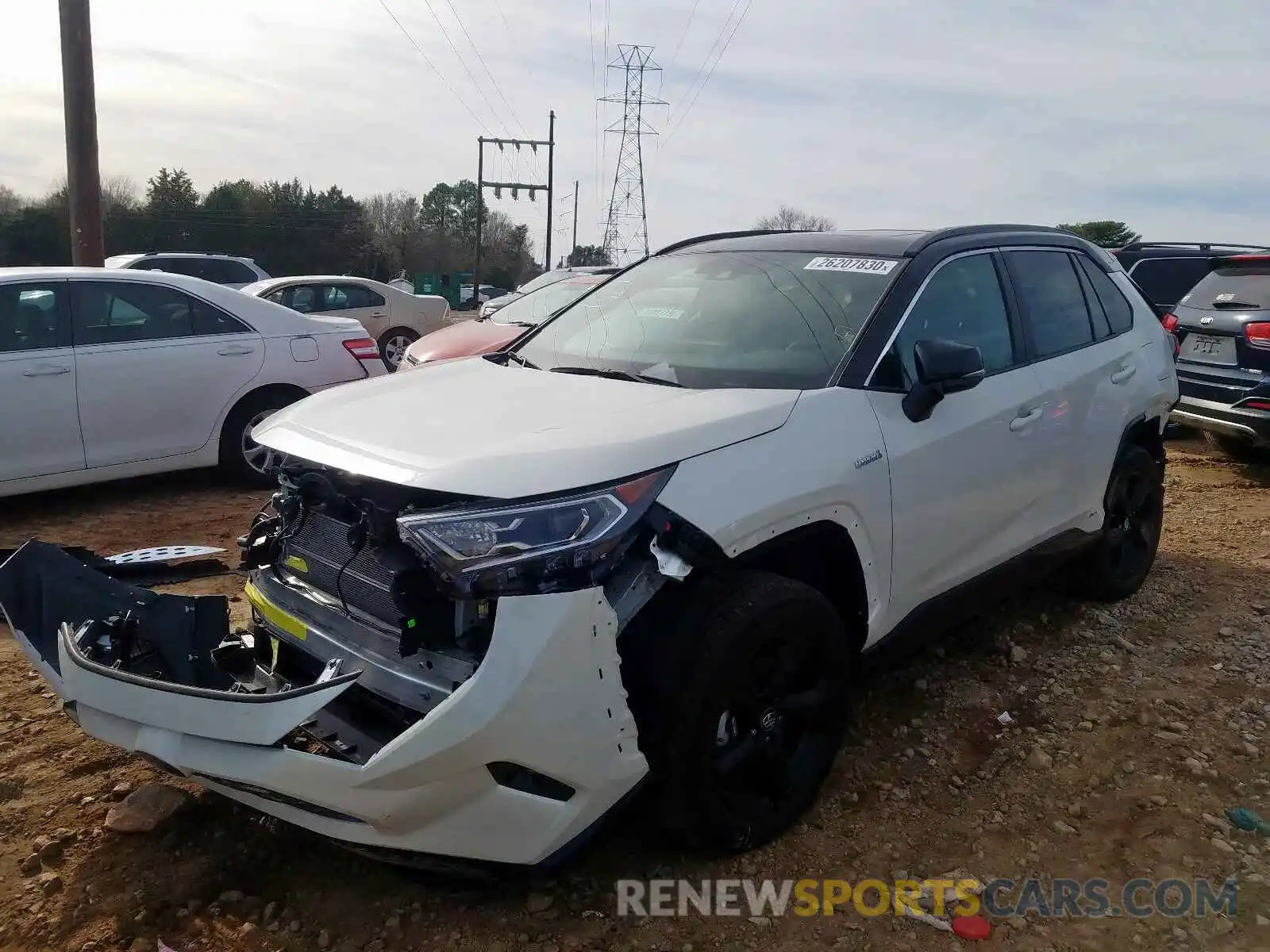 2 Photograph of a damaged car 2T3EWRFV6KW012468 TOYOTA RAV4 2019