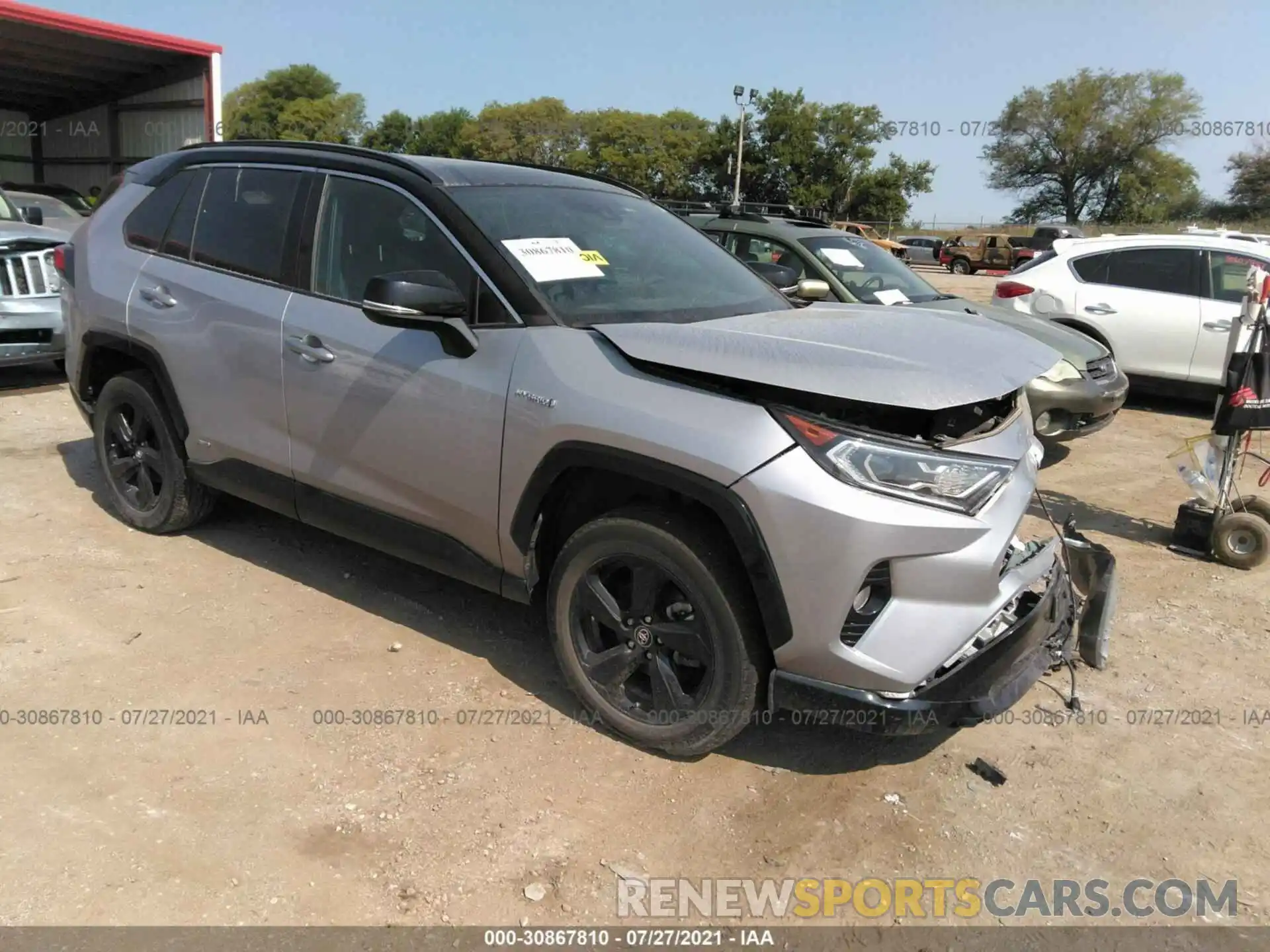 1 Photograph of a damaged car 2T3EWRFV6KW038925 TOYOTA RAV4 2019