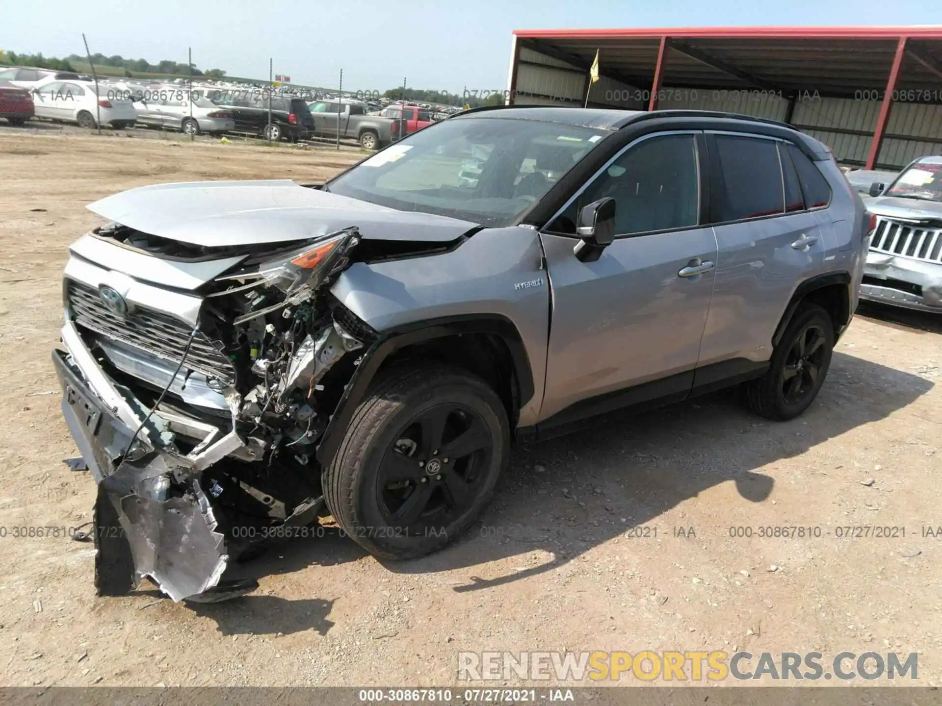 2 Photograph of a damaged car 2T3EWRFV6KW038925 TOYOTA RAV4 2019