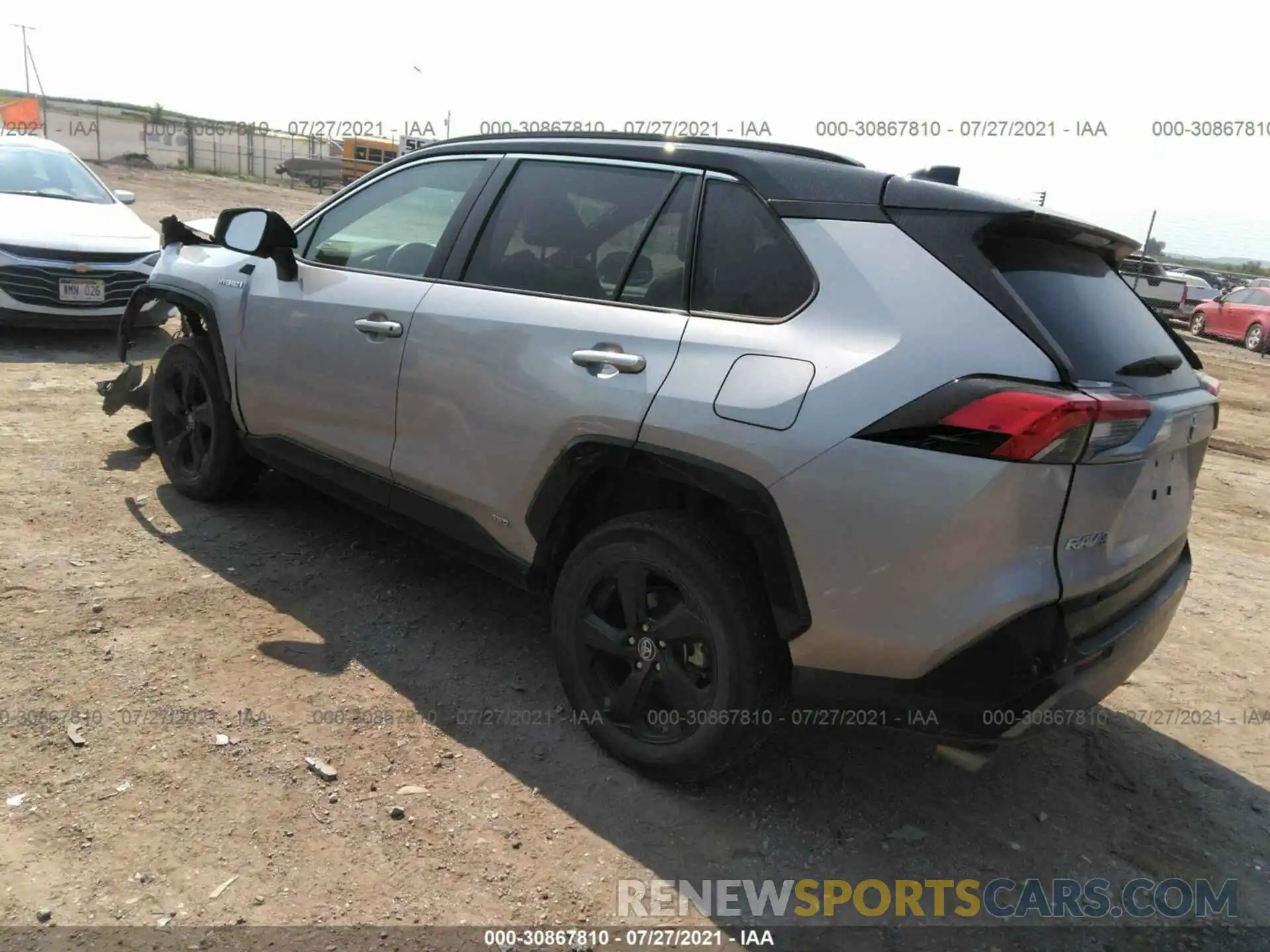 3 Фотография поврежденного автомобиля 2T3EWRFV6KW038925 TOYOTA RAV4 2019