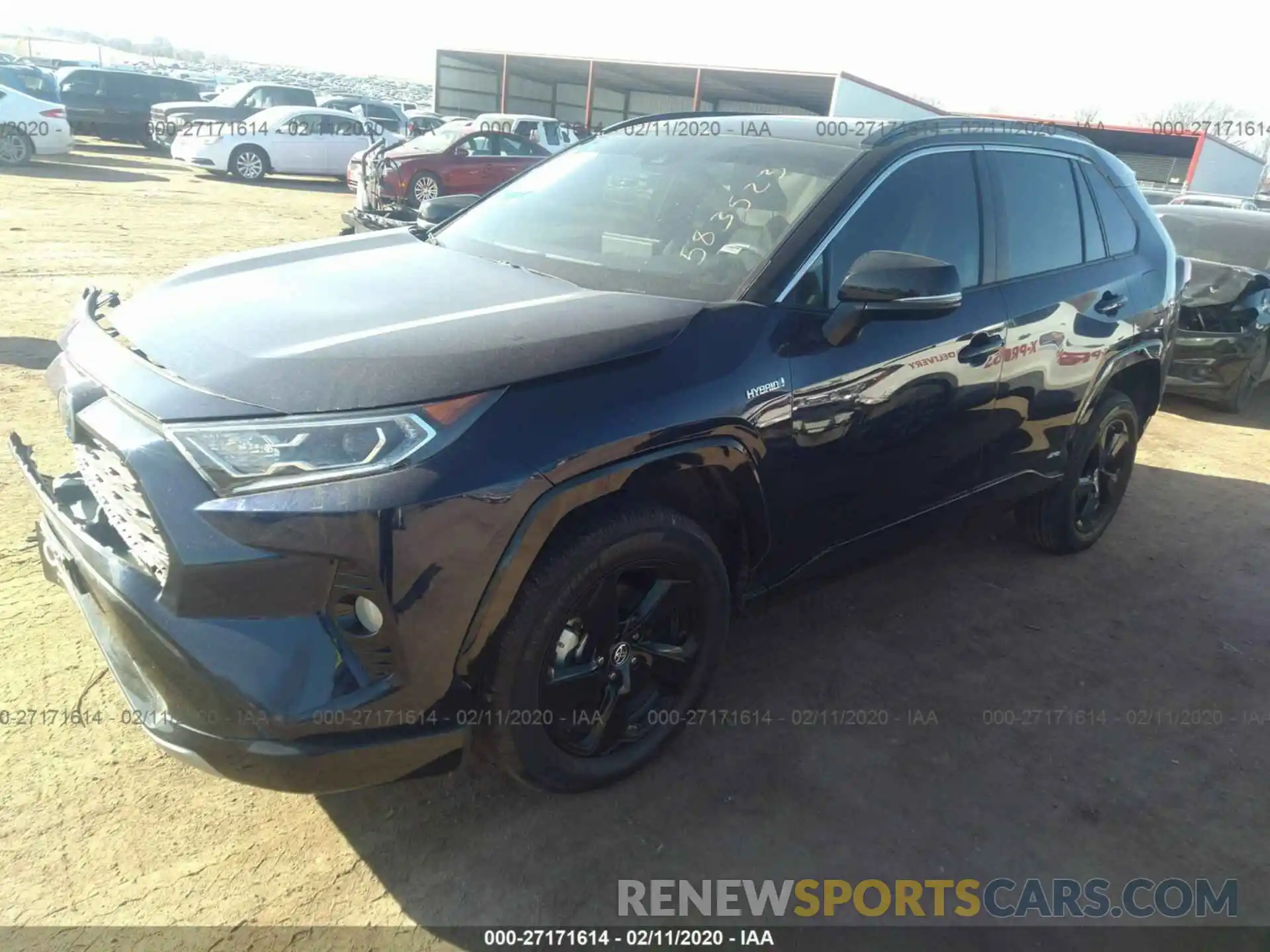 2 Photograph of a damaged car 2T3EWRFV7KW045785 TOYOTA RAV4 2019