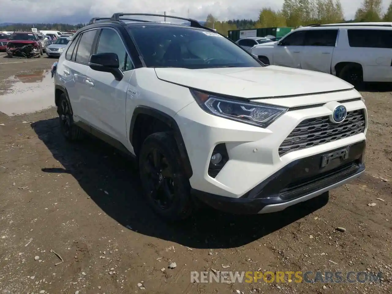 1 Photograph of a damaged car 2T3EWRFV8KW013007 TOYOTA RAV4 2019