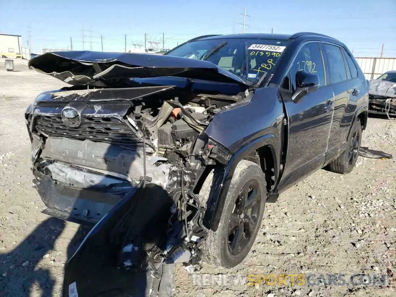 2 Photograph of a damaged car 2T3EWRFV8KW013590 TOYOTA RAV4 2019