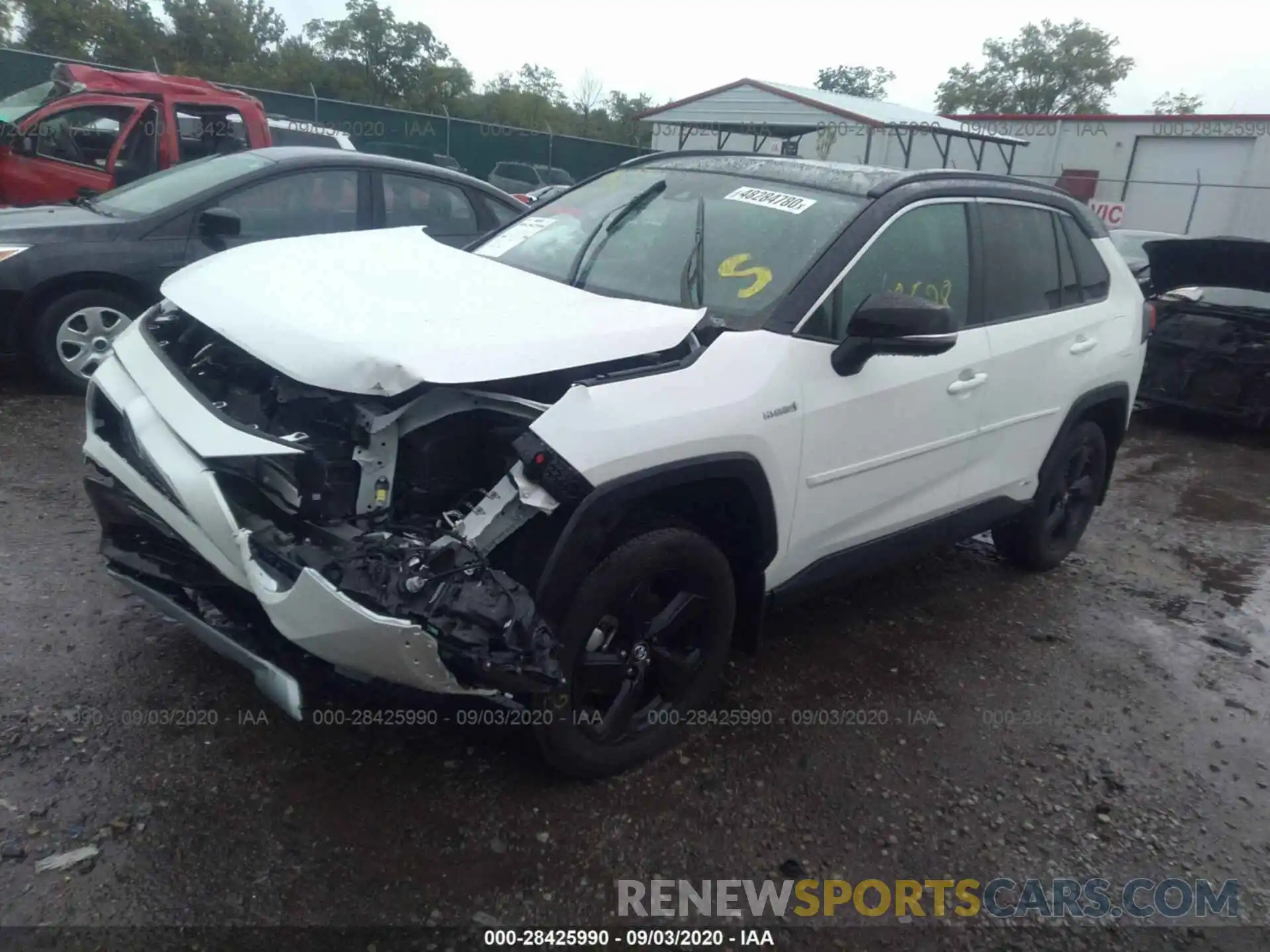 2 Photograph of a damaged car 2T3EWRFV8KW024296 TOYOTA RAV4 2019