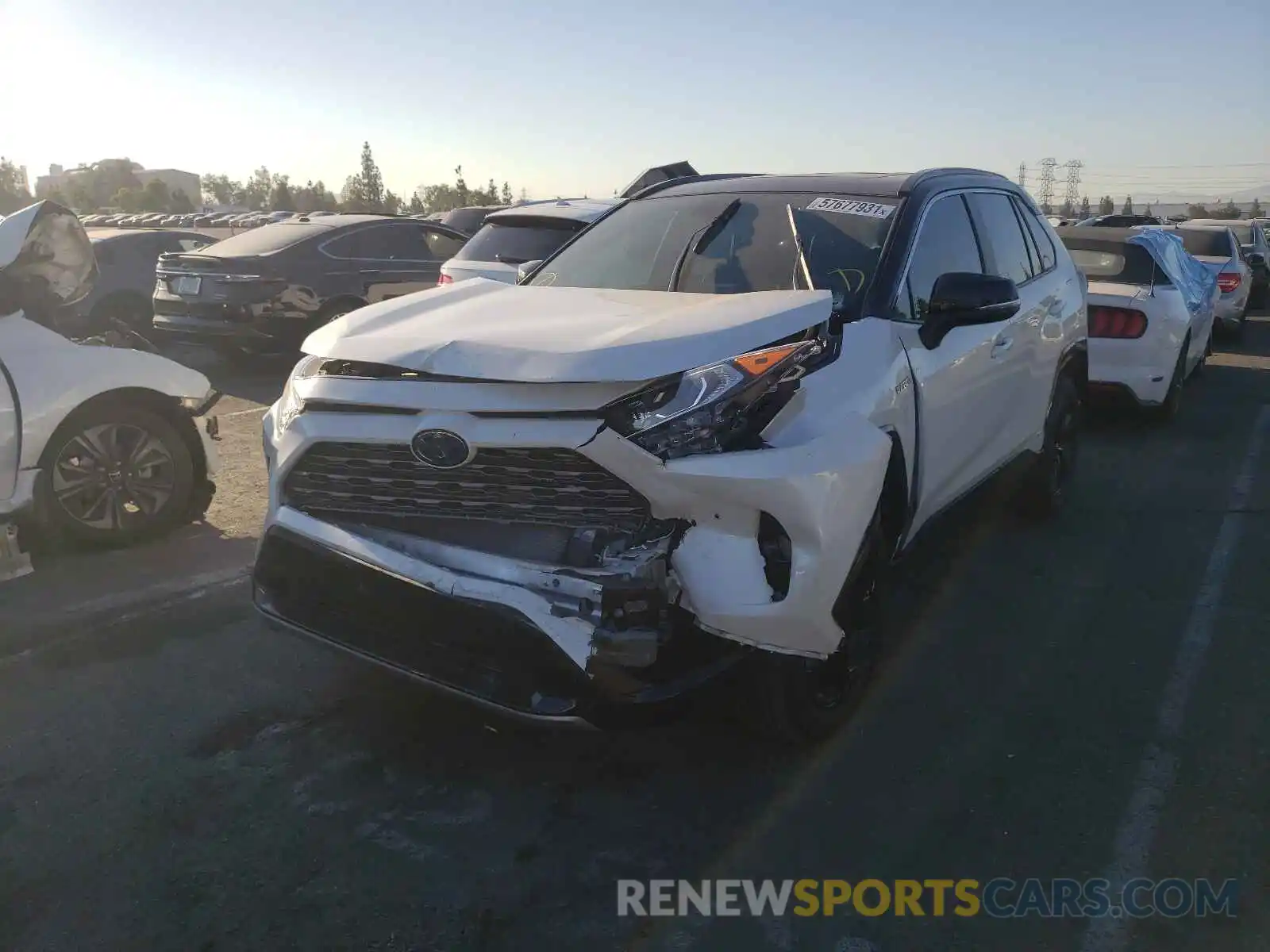 2 Фотография поврежденного автомобиля 2T3EWRFVXKW031671 TOYOTA RAV4 2019