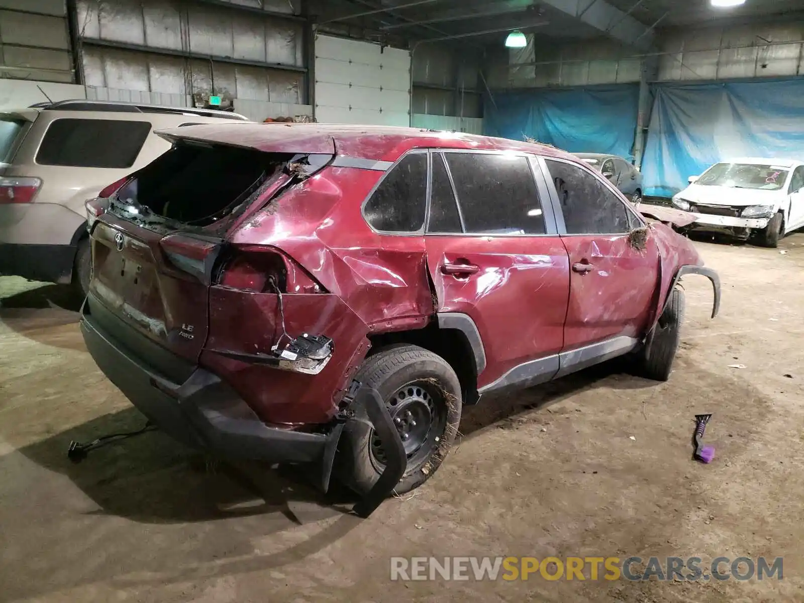 4 Фотография поврежденного автомобиля 2T3F1RFV0KC004855 TOYOTA RAV4 2019