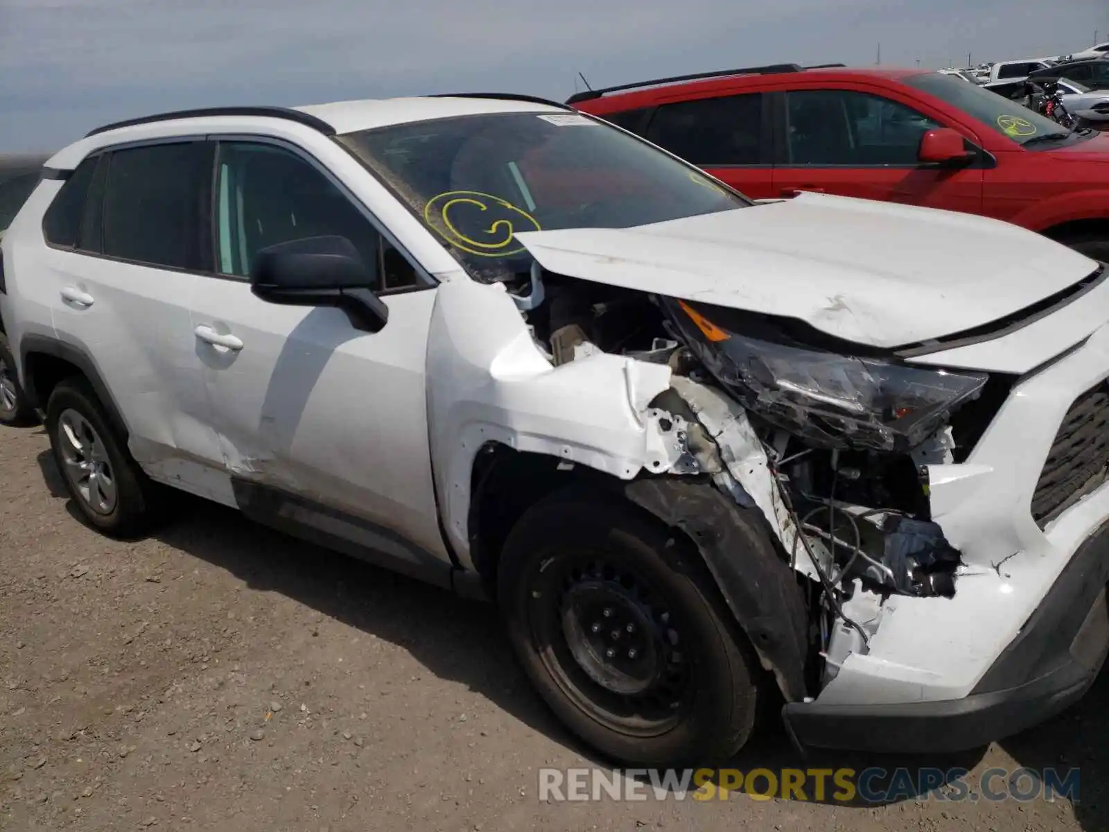 9 Photograph of a damaged car 2T3F1RFV0KC013975 TOYOTA RAV4 2019