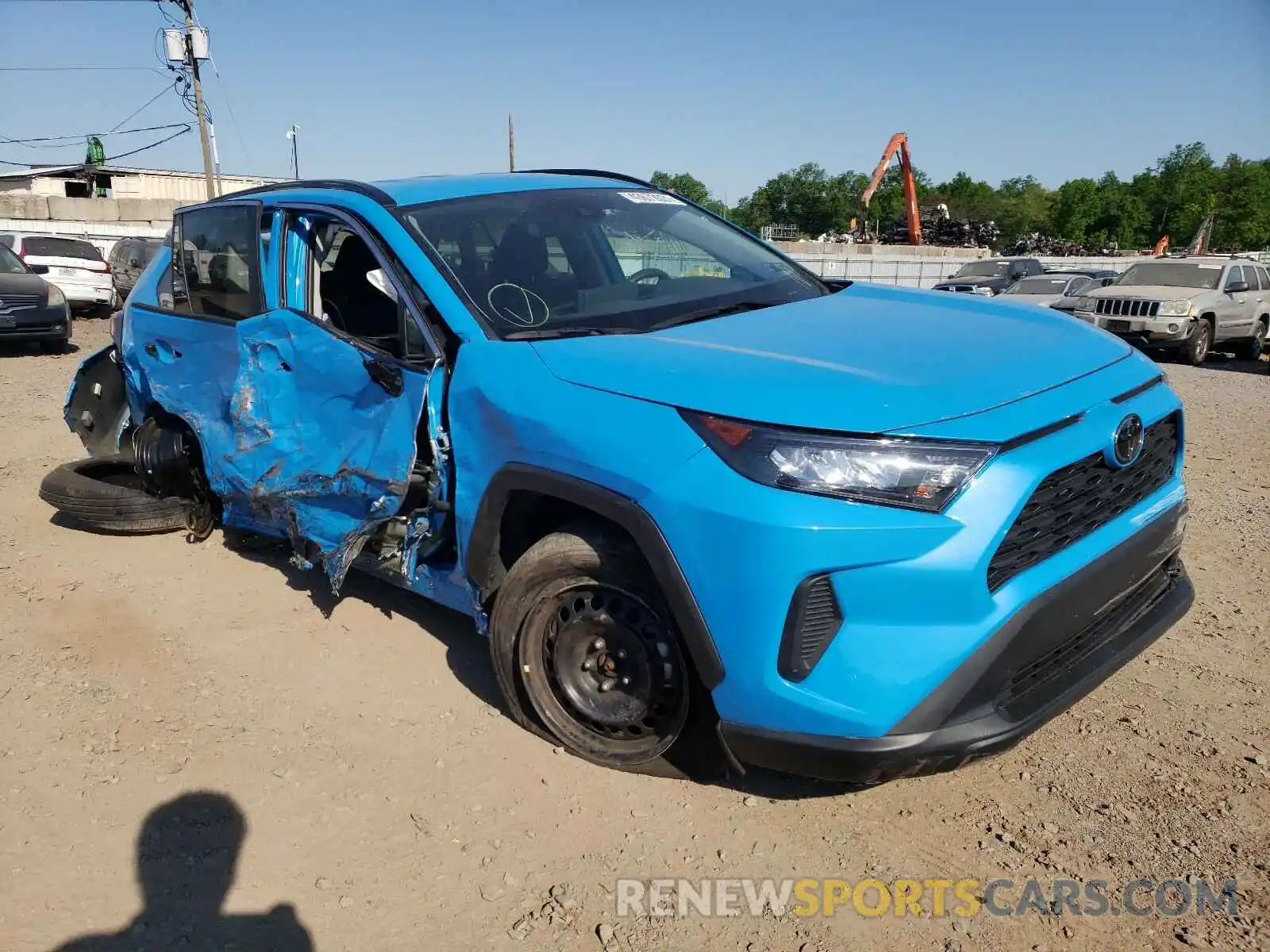 1 Photograph of a damaged car 2T3F1RFV0KC019470 TOYOTA RAV4 2019