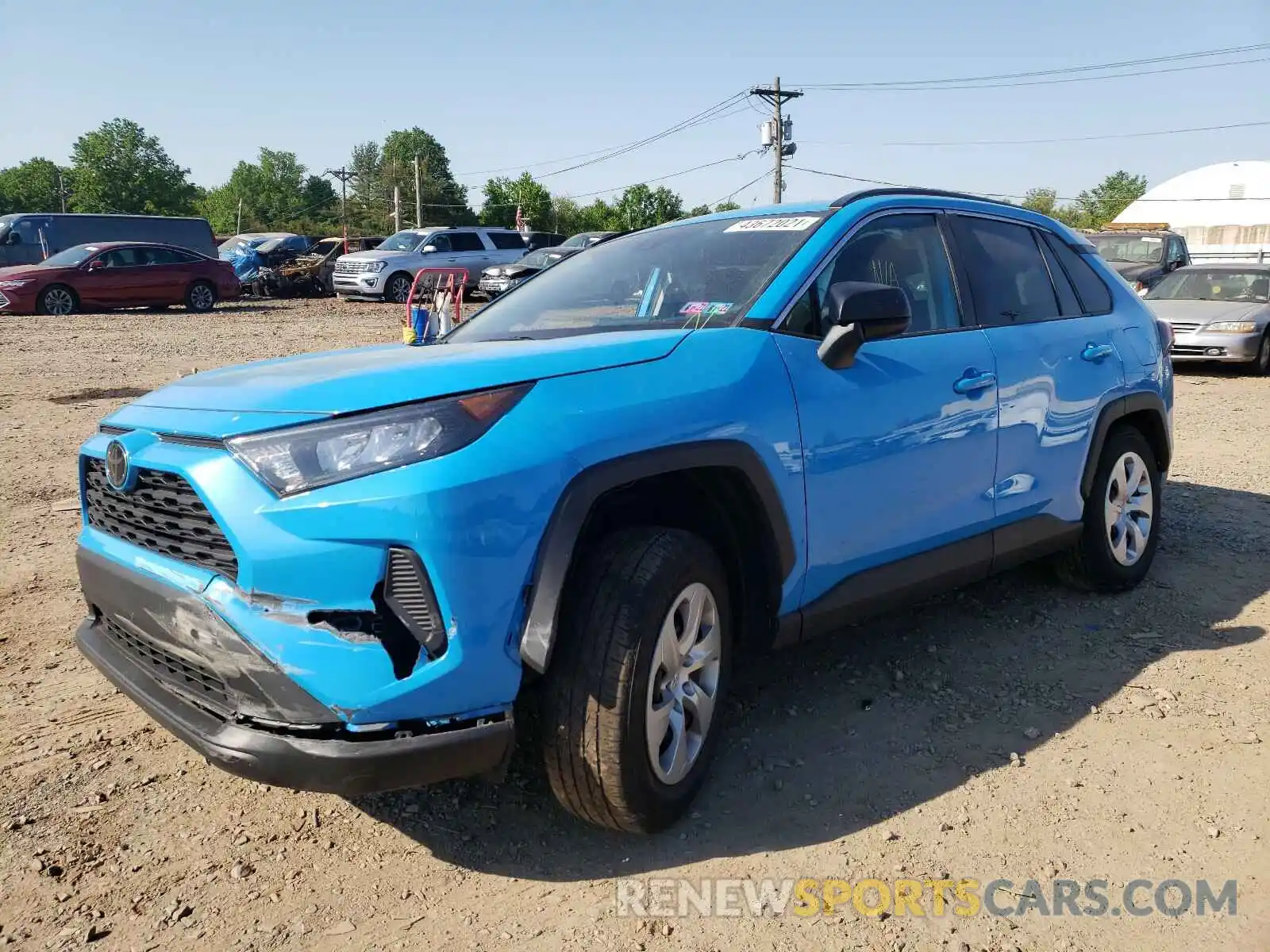 2 Photograph of a damaged car 2T3F1RFV0KC019470 TOYOTA RAV4 2019