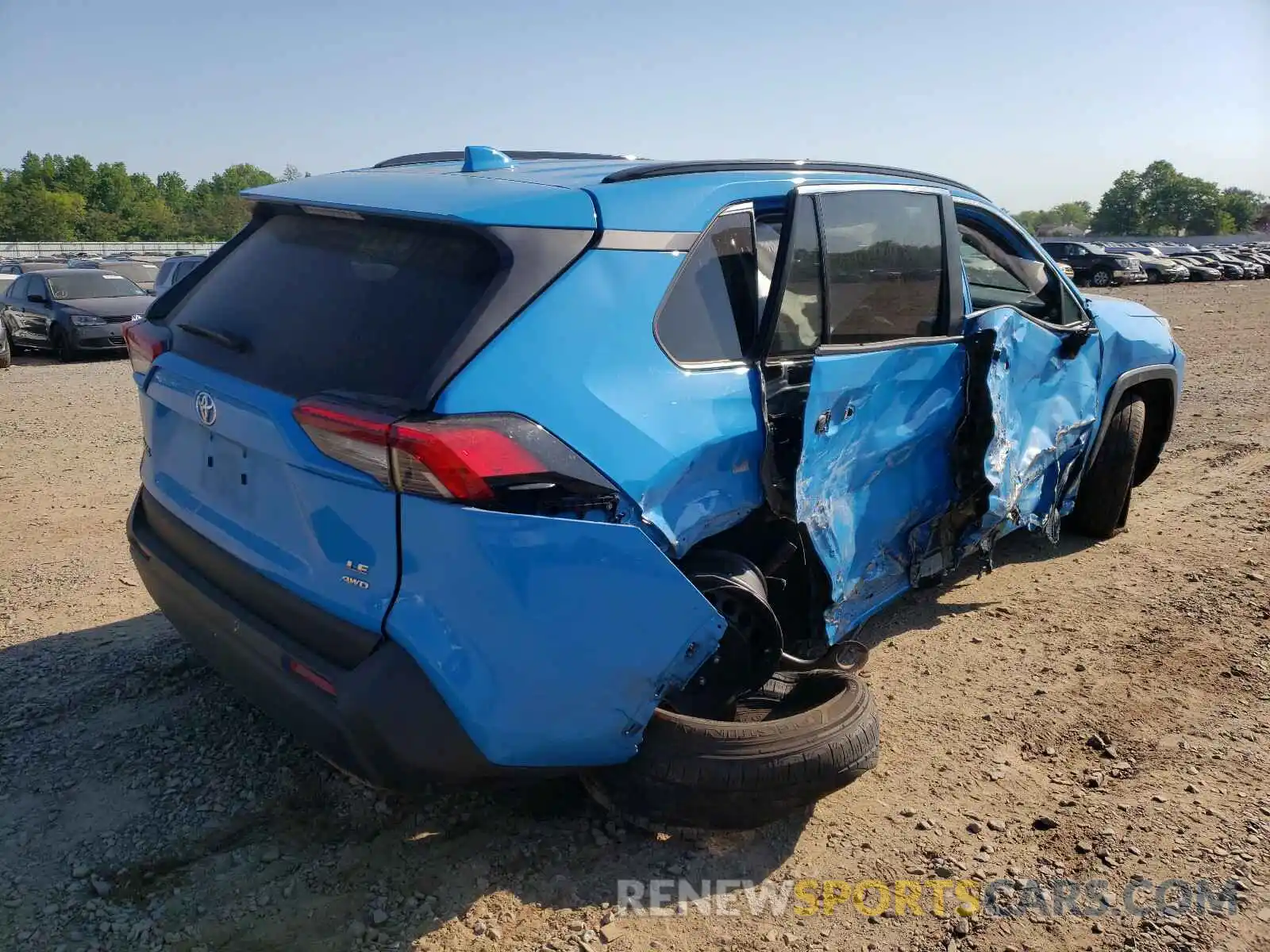 4 Photograph of a damaged car 2T3F1RFV0KC019470 TOYOTA RAV4 2019