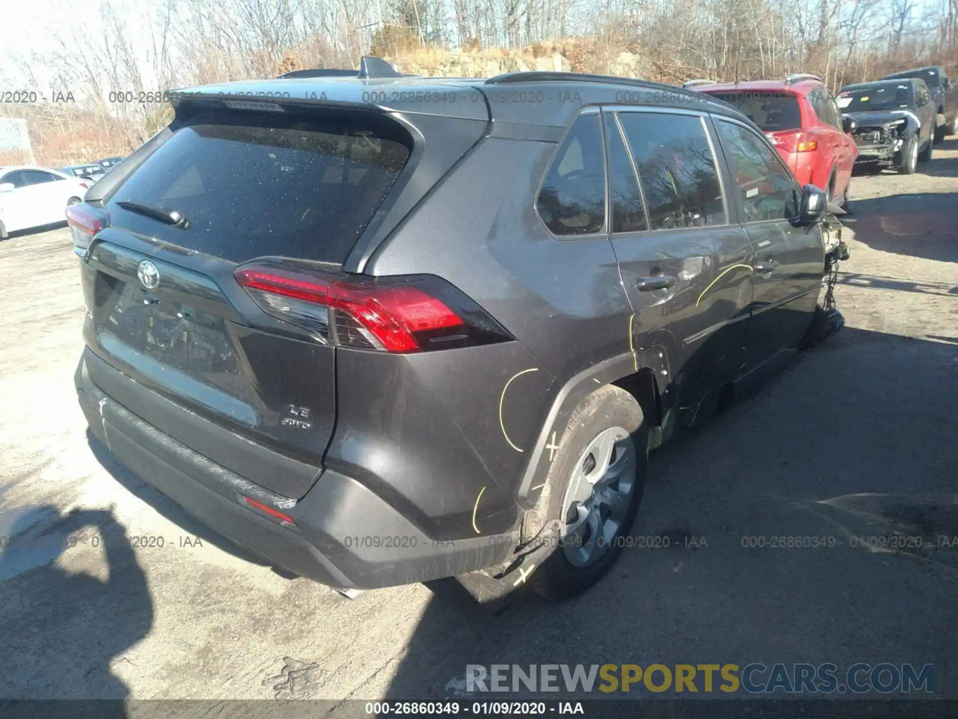 4 Photograph of a damaged car 2T3F1RFV0KC021977 TOYOTA RAV4 2019