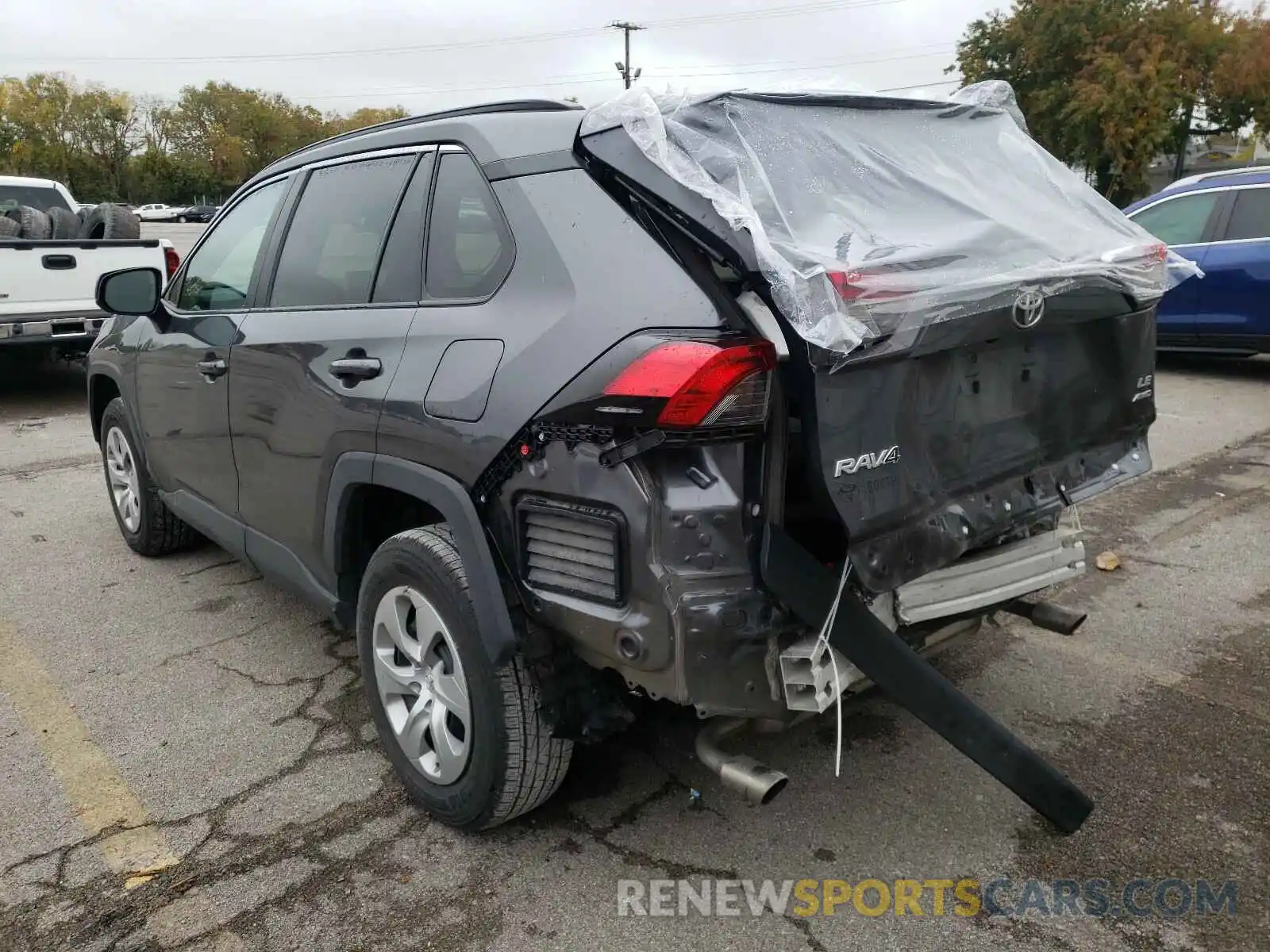 3 Photograph of a damaged car 2T3F1RFV0KC029156 TOYOTA RAV4 2019