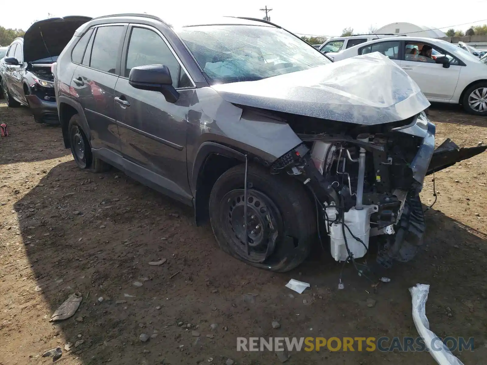 1 Photograph of a damaged car 2T3F1RFV0KC030579 TOYOTA RAV4 2019