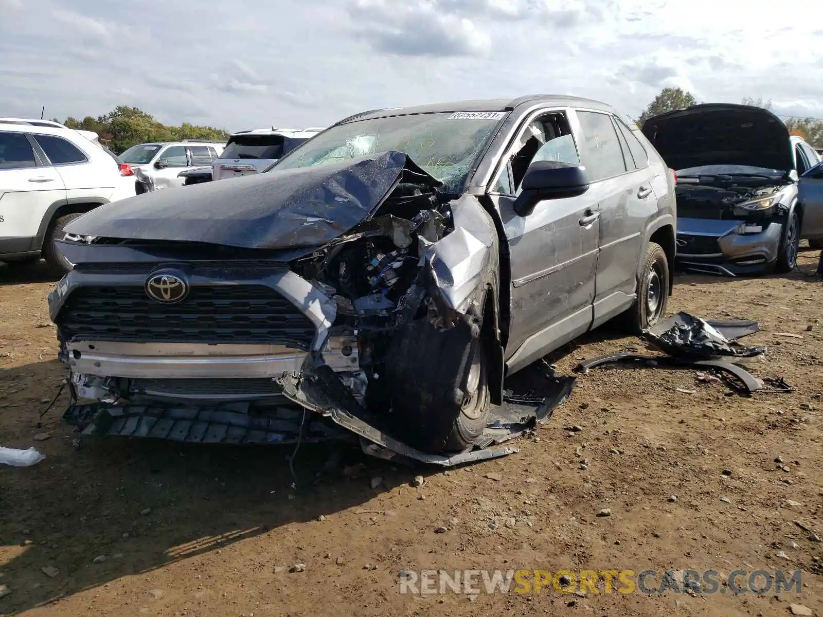 2 Photograph of a damaged car 2T3F1RFV0KC030579 TOYOTA RAV4 2019