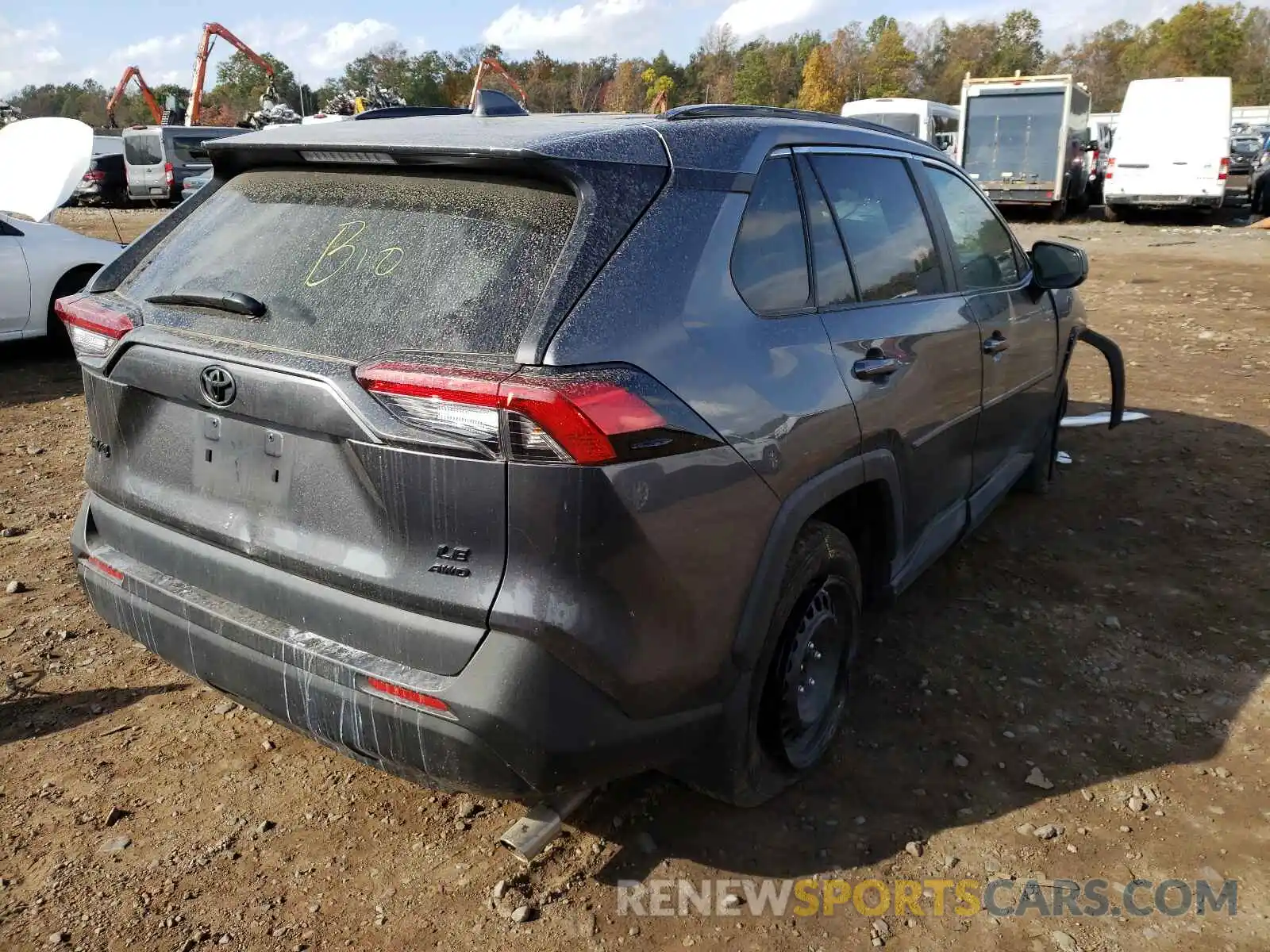 4 Photograph of a damaged car 2T3F1RFV0KC030579 TOYOTA RAV4 2019