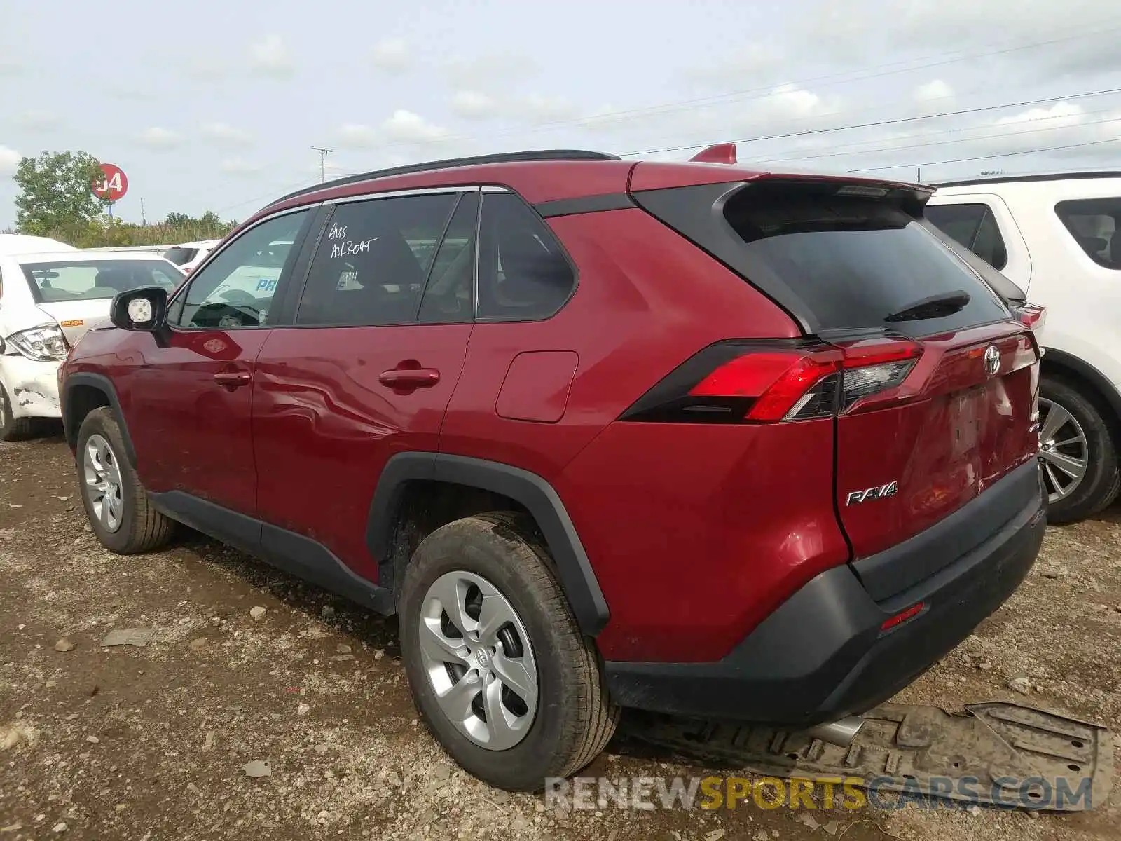 3 Photograph of a damaged car 2T3F1RFV0KW017880 TOYOTA RAV4 2019